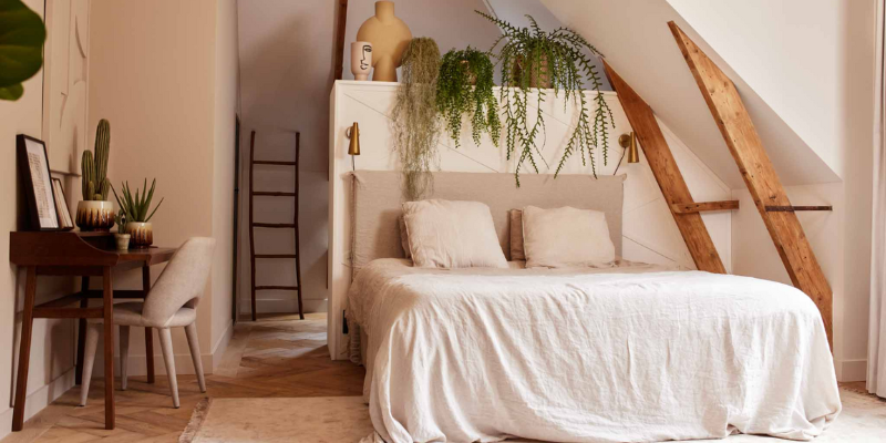 Rust Creëren met kunstplanten