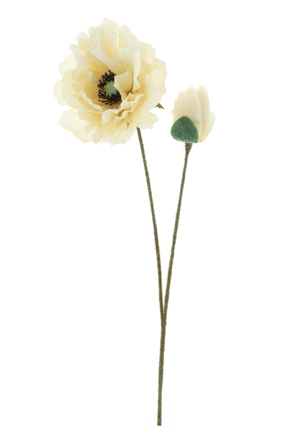 Kunst Klaproos crème 73cm