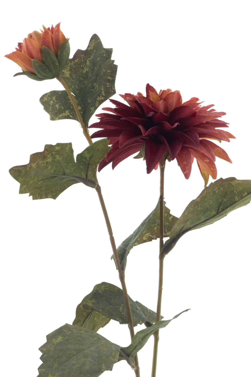 Dahlia kunstbloem Perzik 66cm