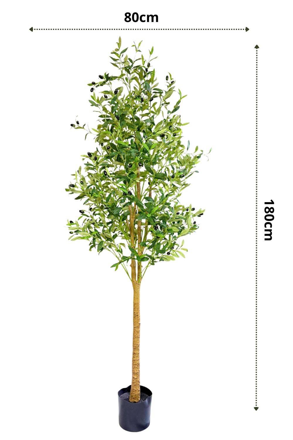 afmetingen kunst olijfboom 180cm
