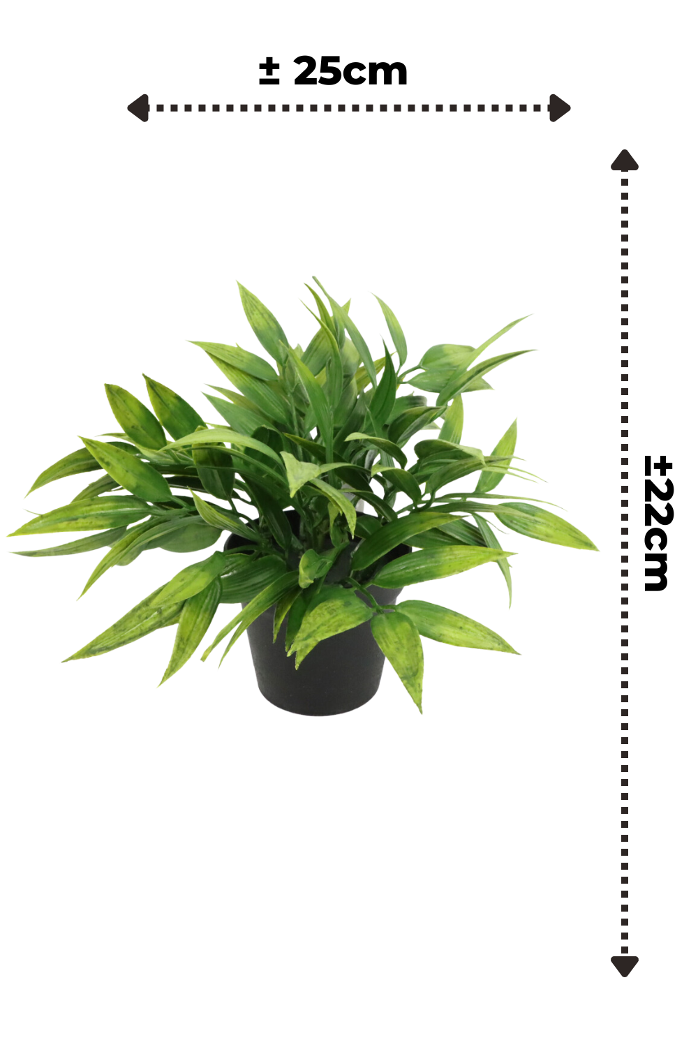 Bamboe Kunstplant 22cm 4st.