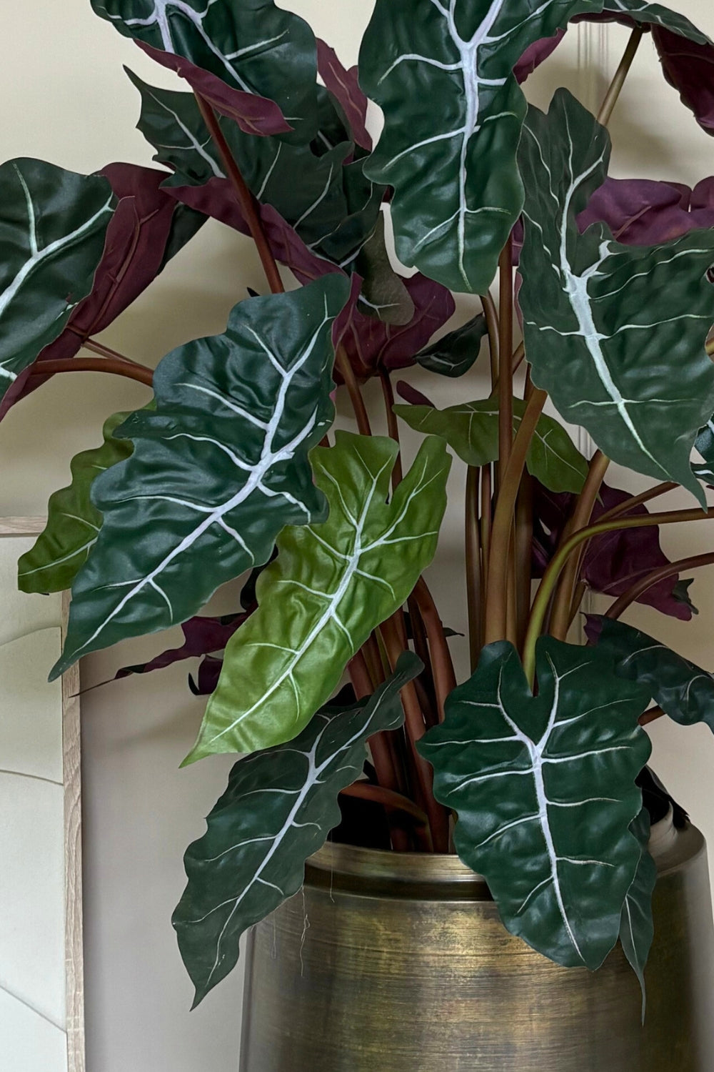 details alocasia kunstplant 80cm