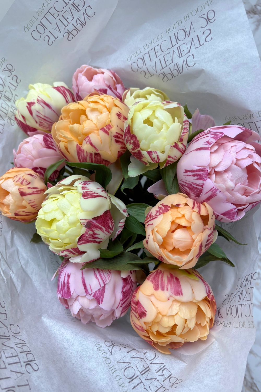 Kunstboeket Peony Heritage Medium