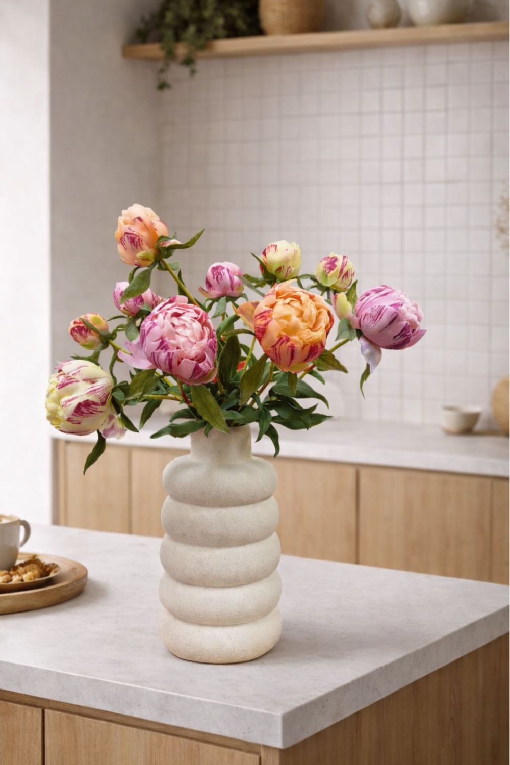 Kunstboeket Peony Heritage Medium