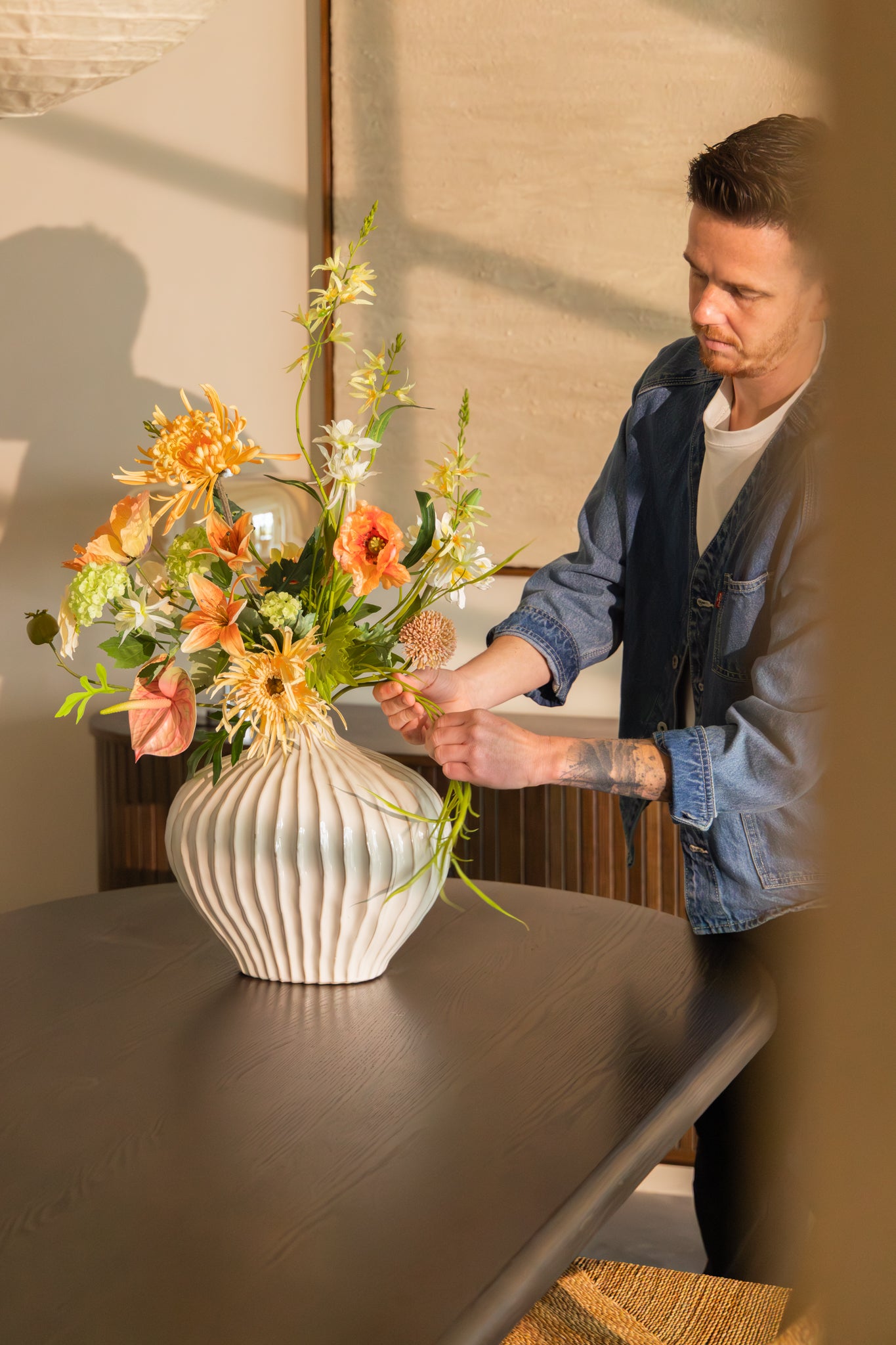 Kunstboeket Golden Garden