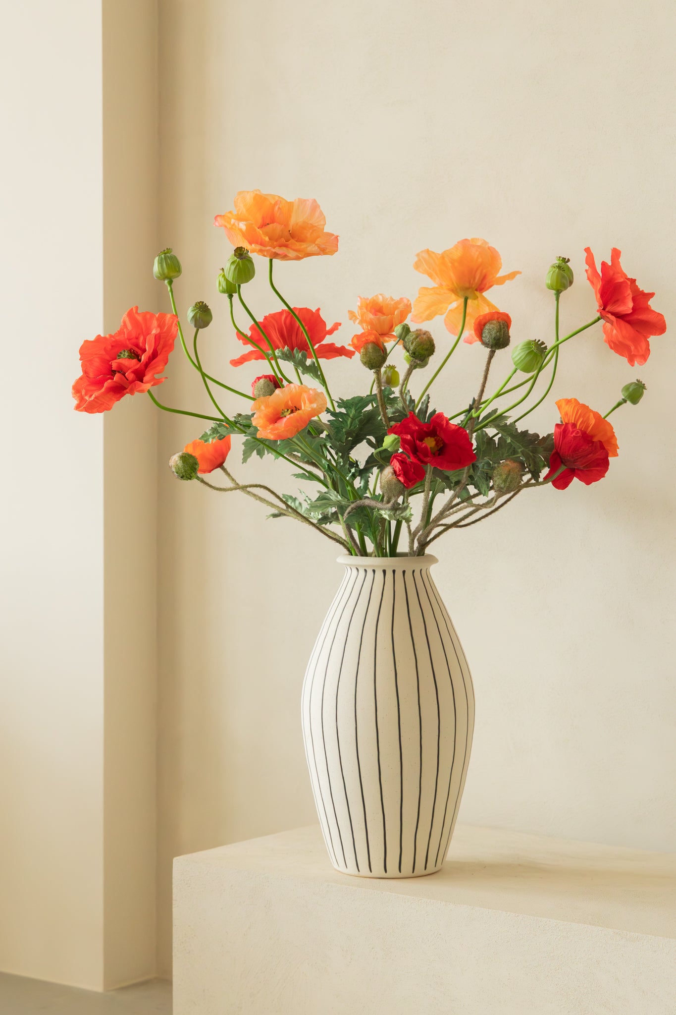 Kunstboeket Elegant Poppies