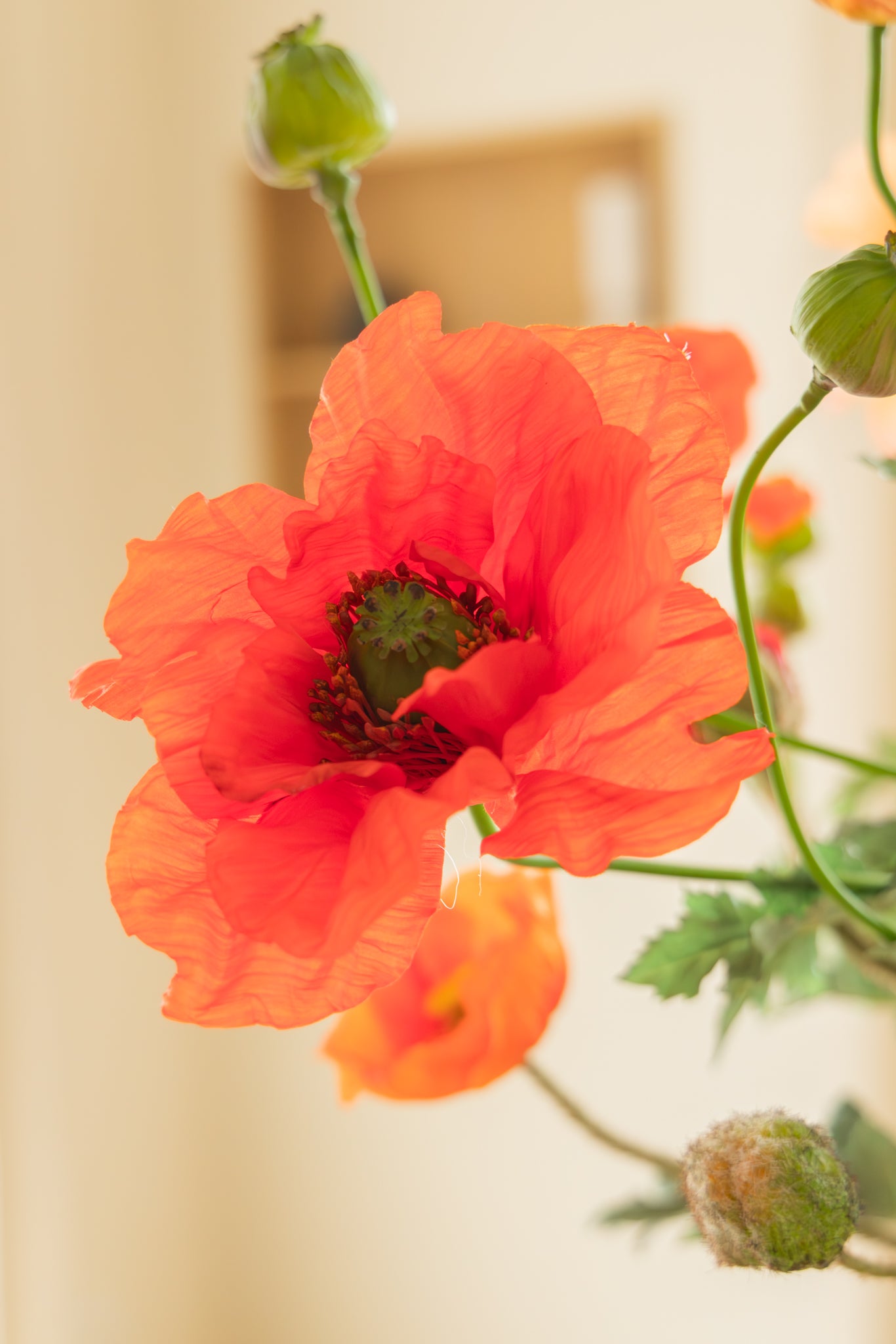 Kunstboeket Elegant Poppies