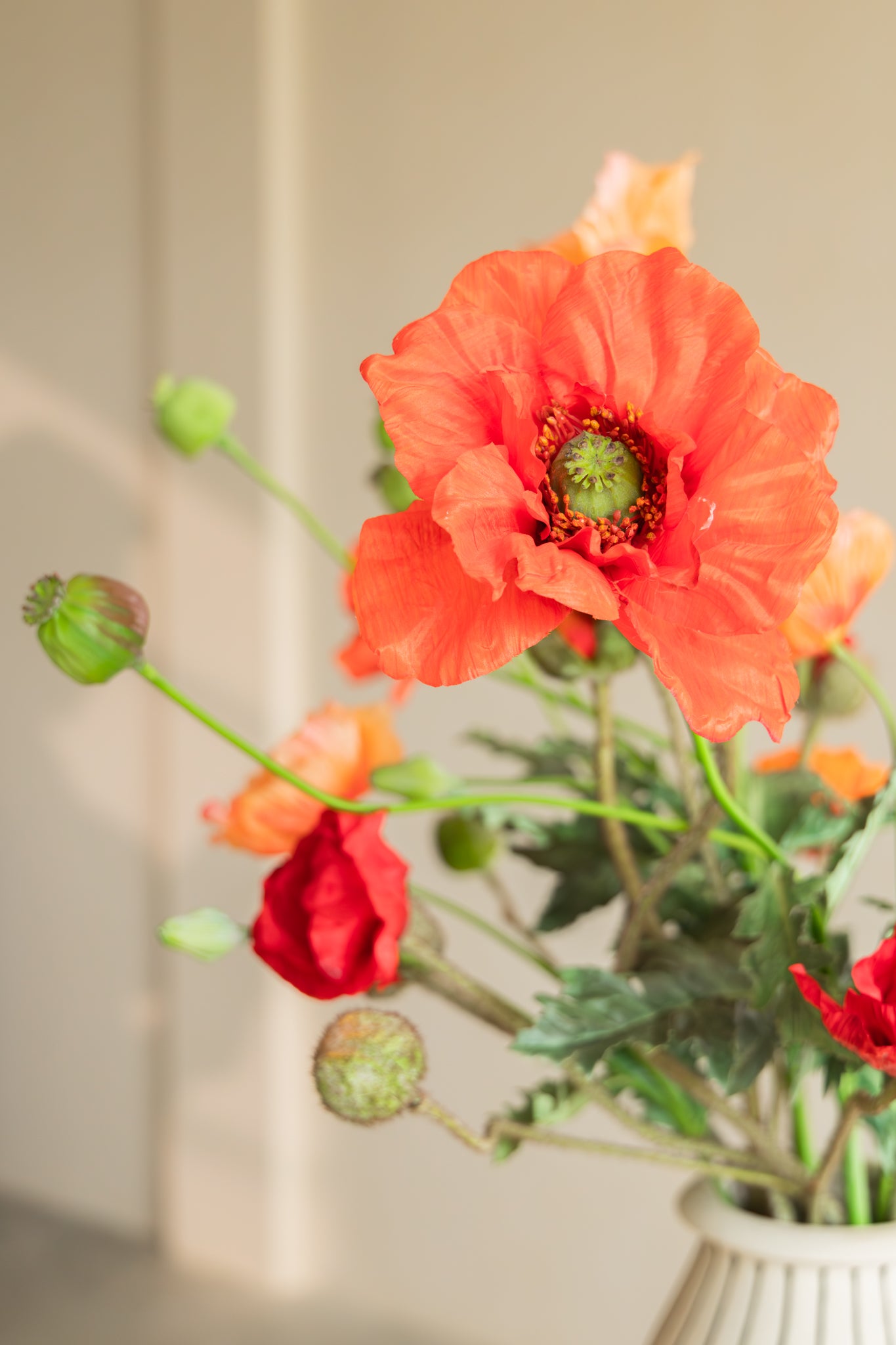 Kunstboeket Elegant Poppies