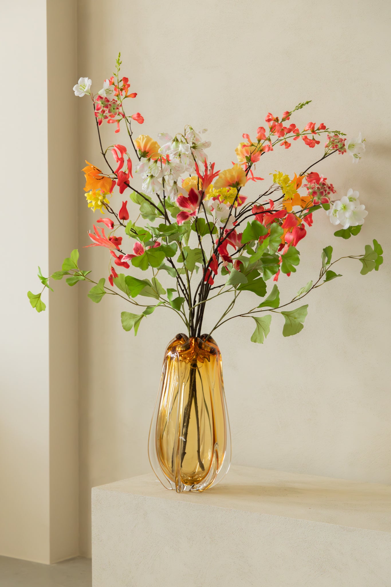 Kunstboeket Sunlit Gingko