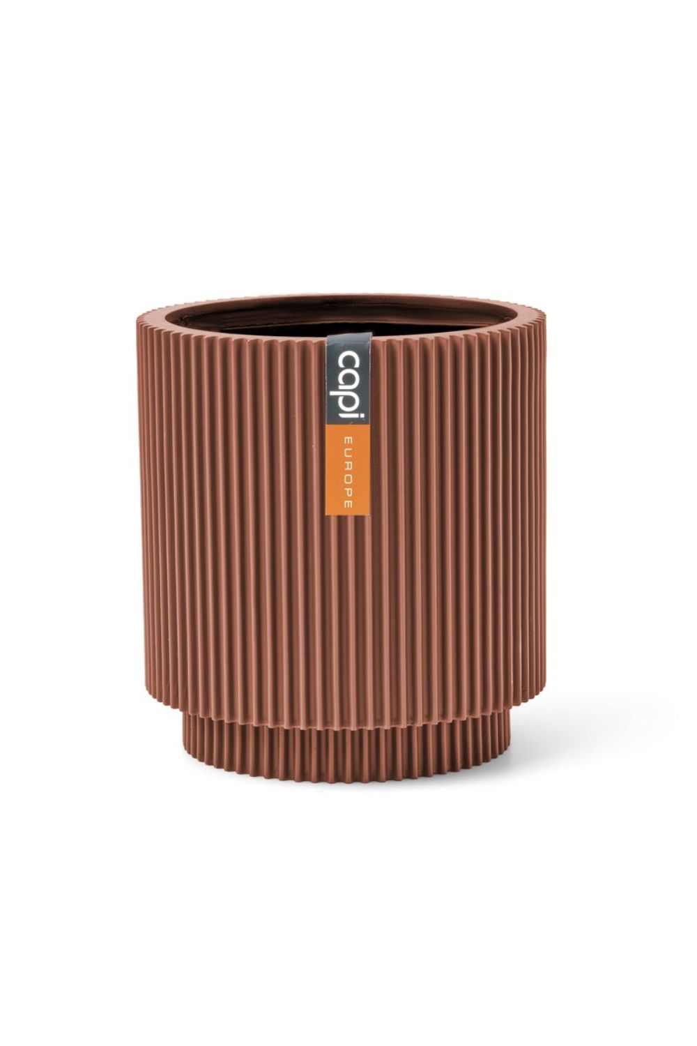 Capi bloempot Groove Cylinder 15x17 Merlot Rood