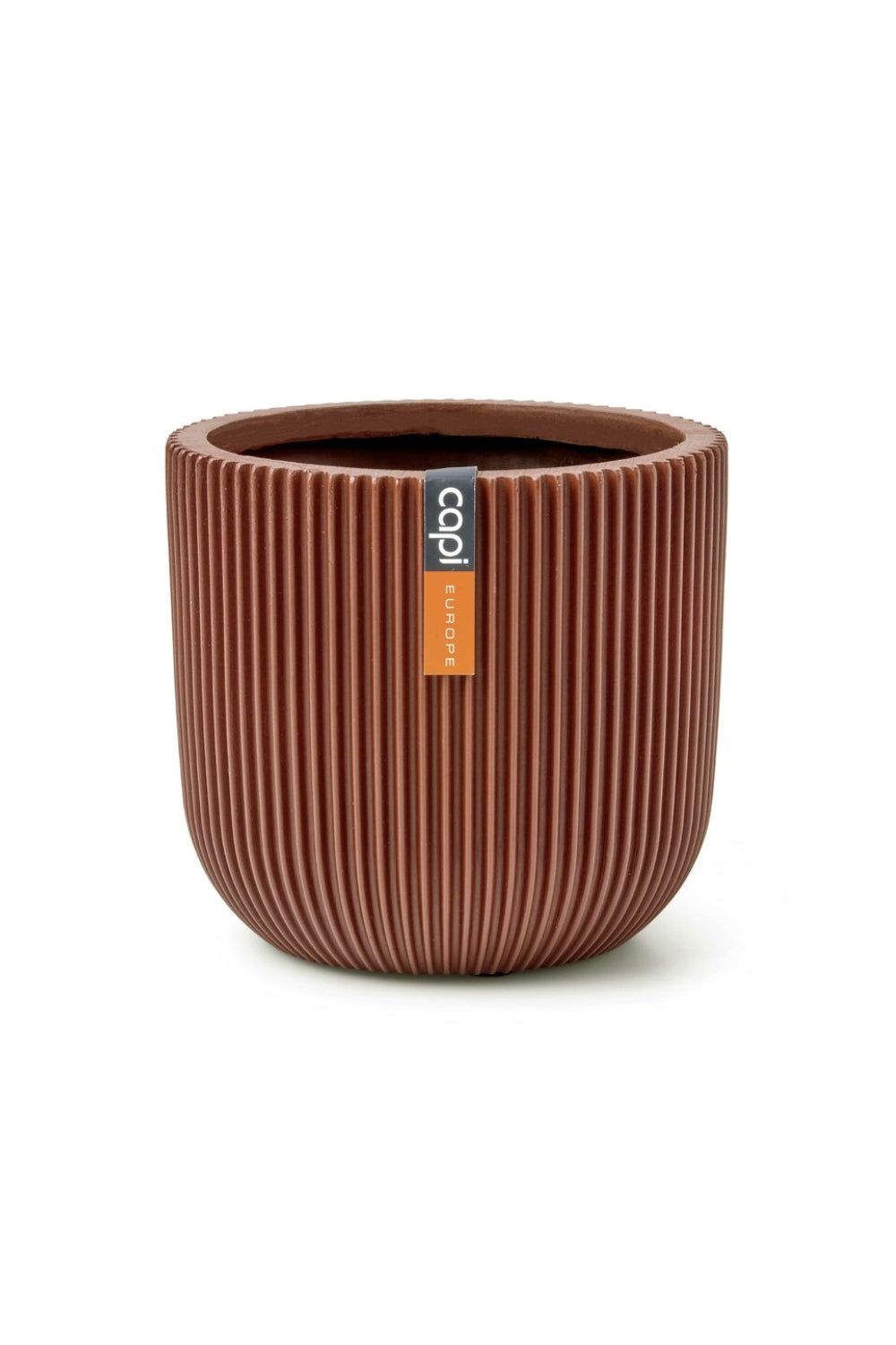 Capi bloempot Groove bol 17x15 Merlot Rood