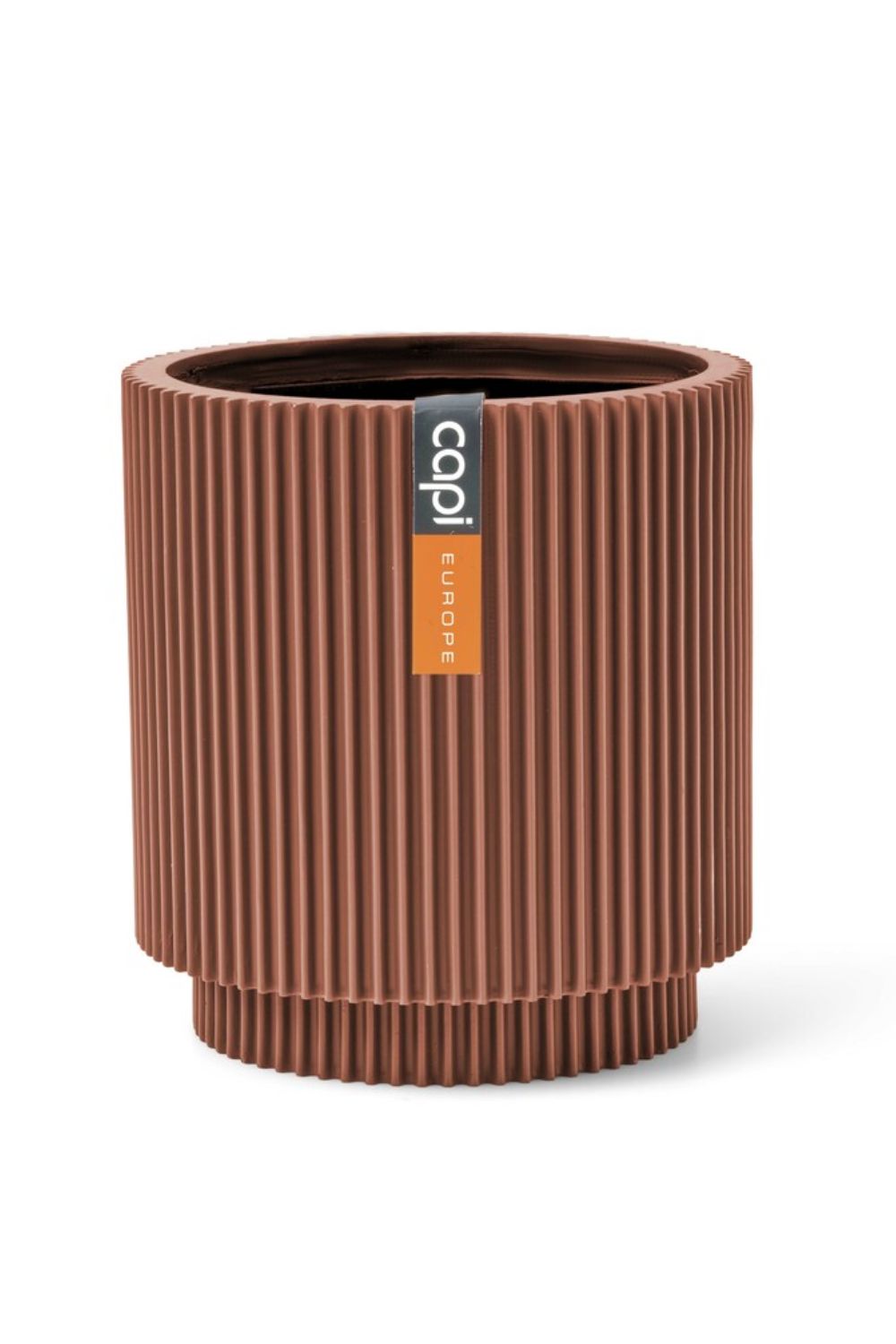 Capi bloempot Groove Cylinder 19x21 Merlot Rood