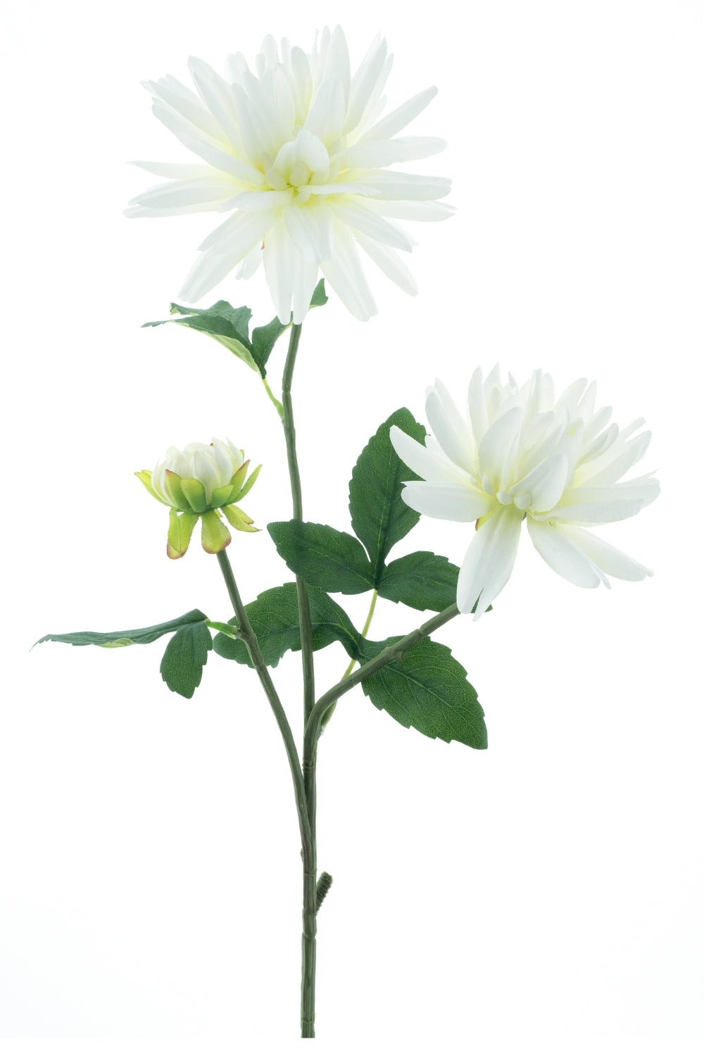 Dahlia Kunstbloem wit 76cm
