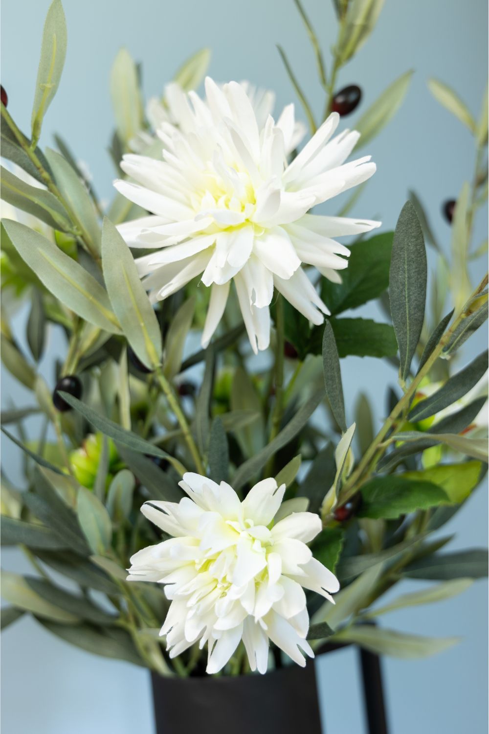 Dahlia Kunstbloem wit 76cm