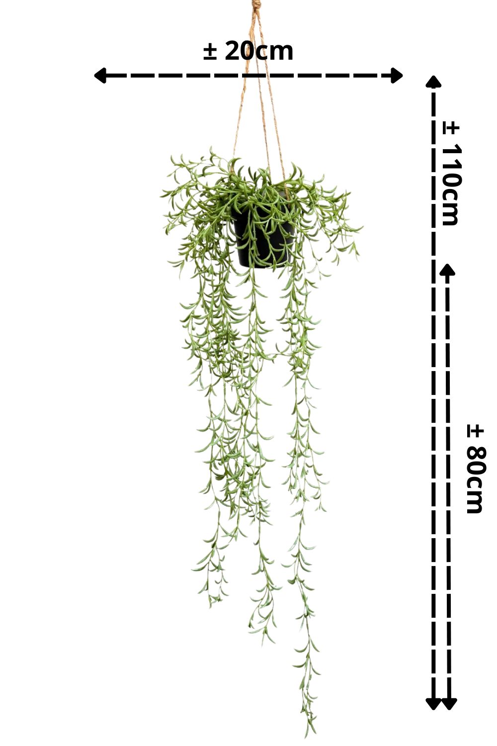 Rozemarijn Kunst hangplant 70cm