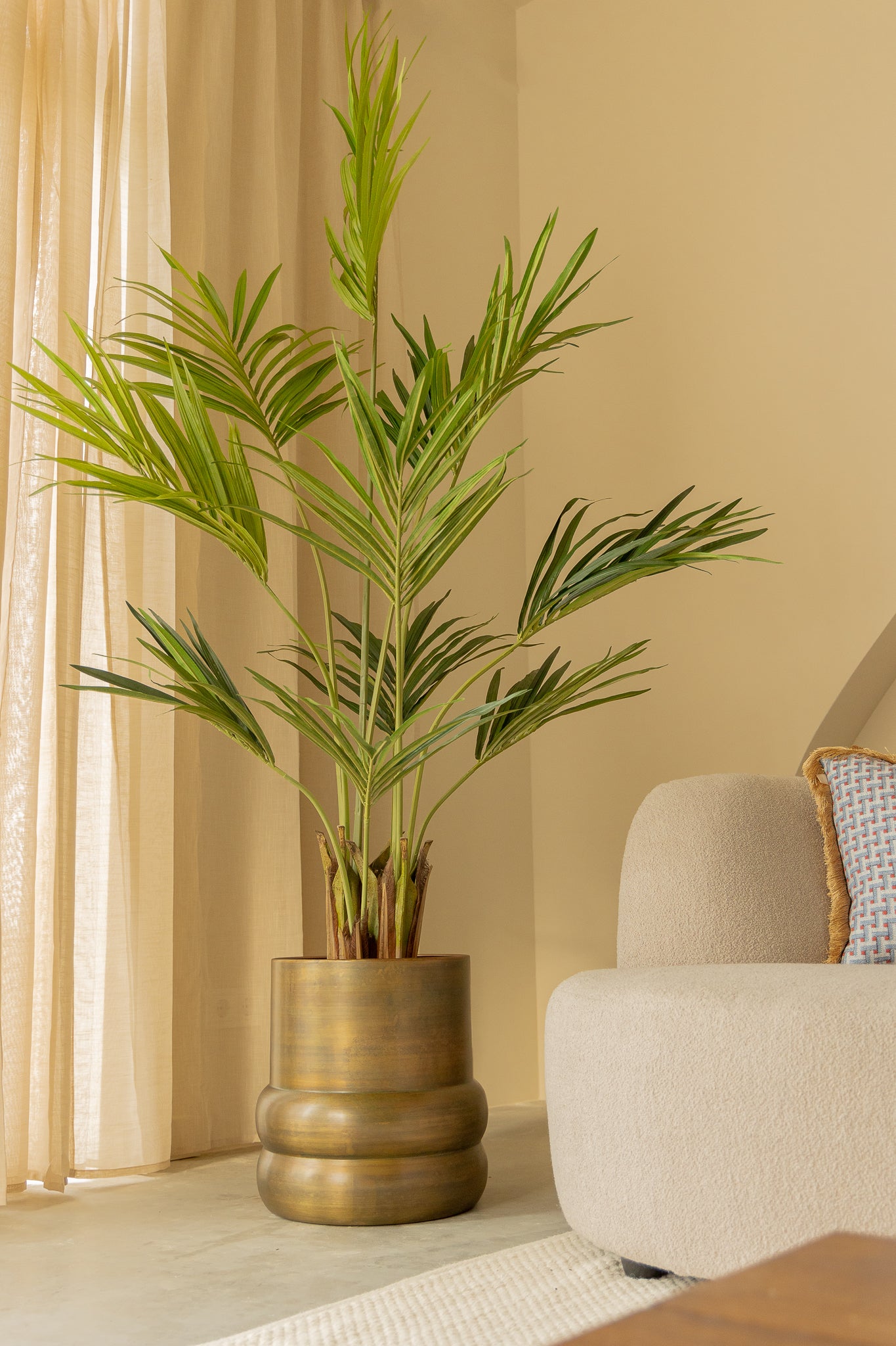 Bloempot Sempre vintage gold 40x40cm