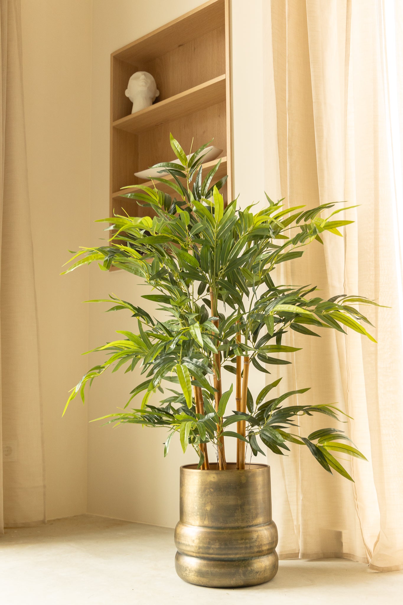 Bloempot Sempre vintage gold 30x30cm