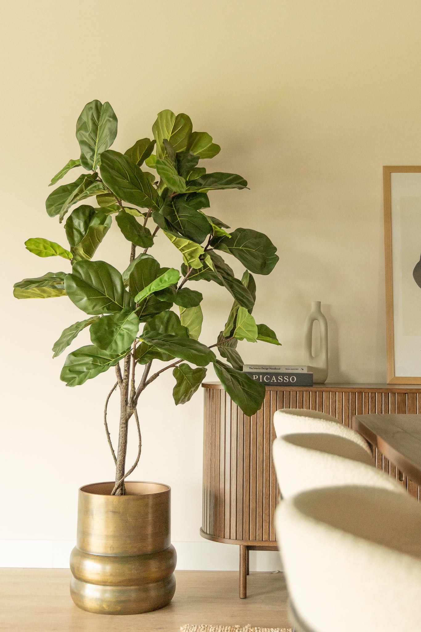 Bloempot Sempre vintage gold 40x40cm