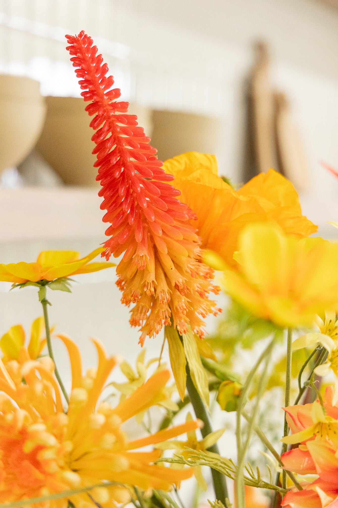 Kunstboeket Orange Oasis