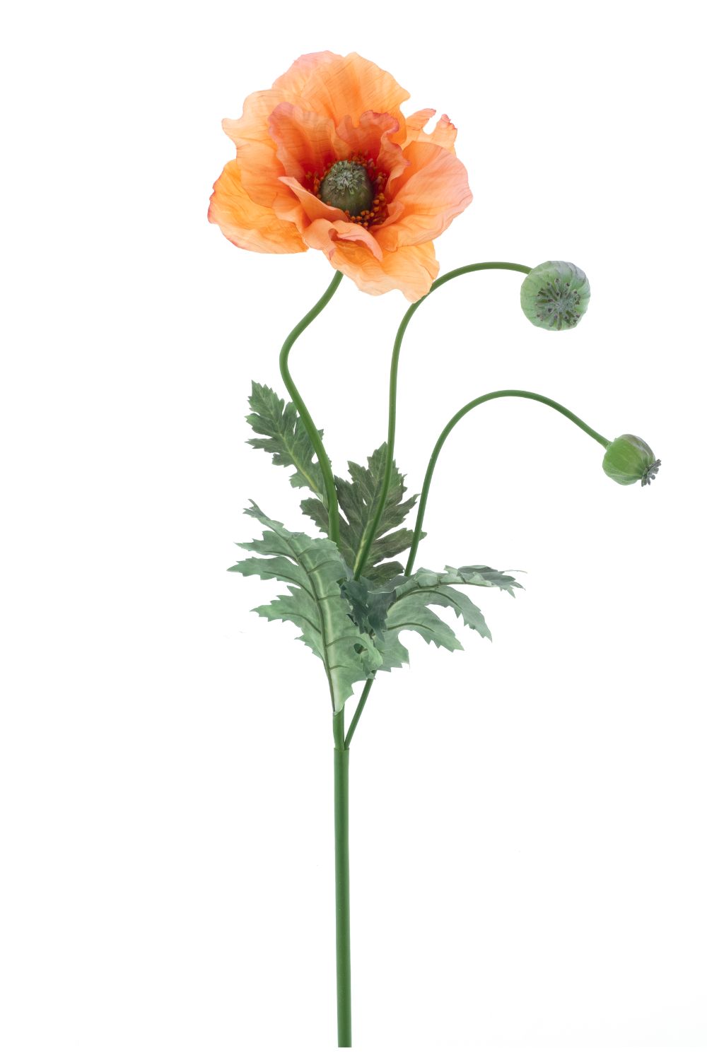 Kunst Klaproos Oranje 93cm