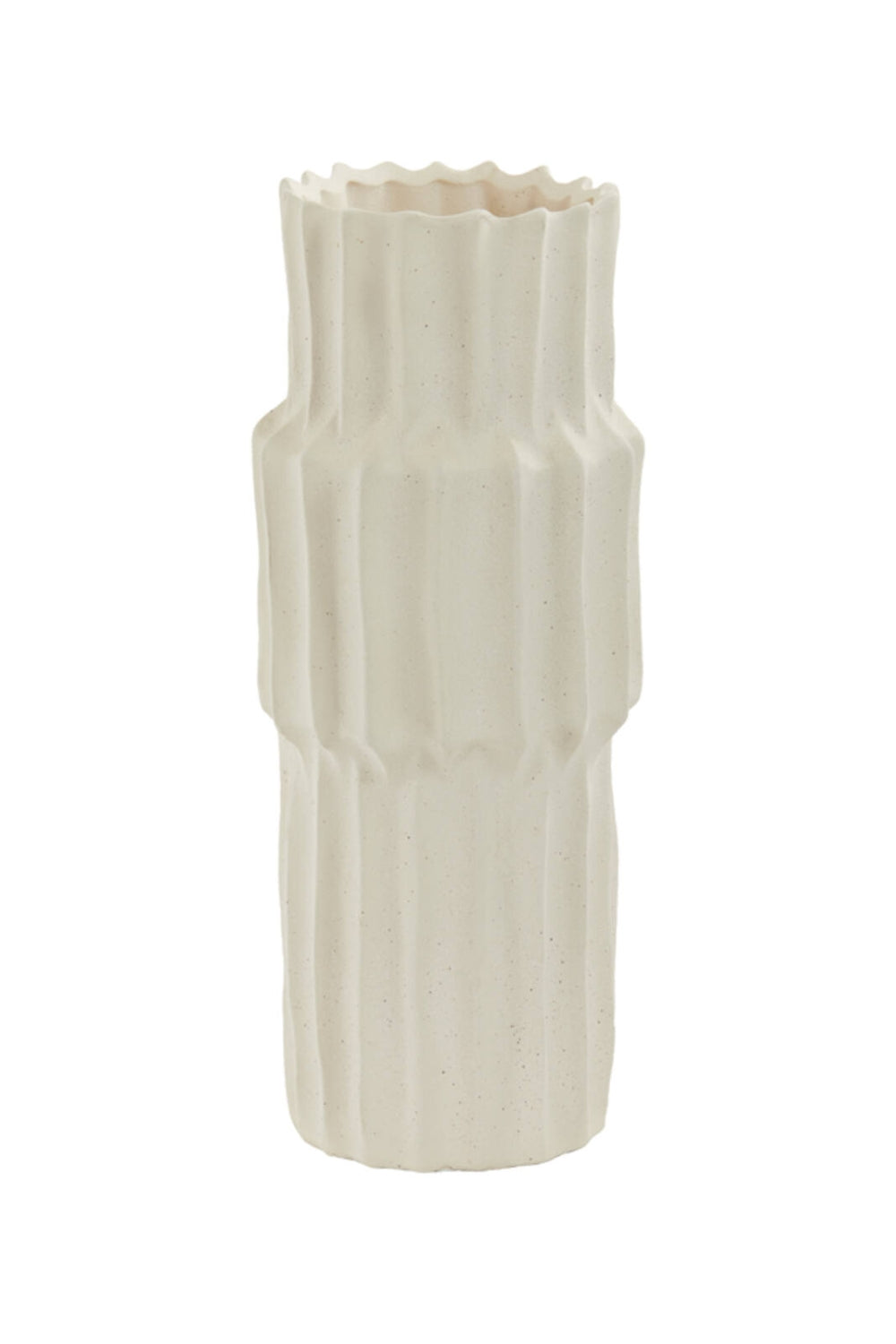 Vaas Longa 14,5x36cm Keramiek Creme