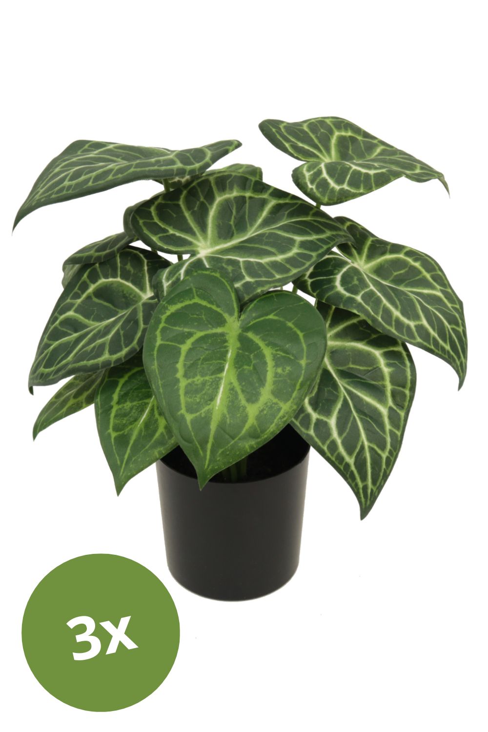 3x Syngonium Kunstplant 30 cm