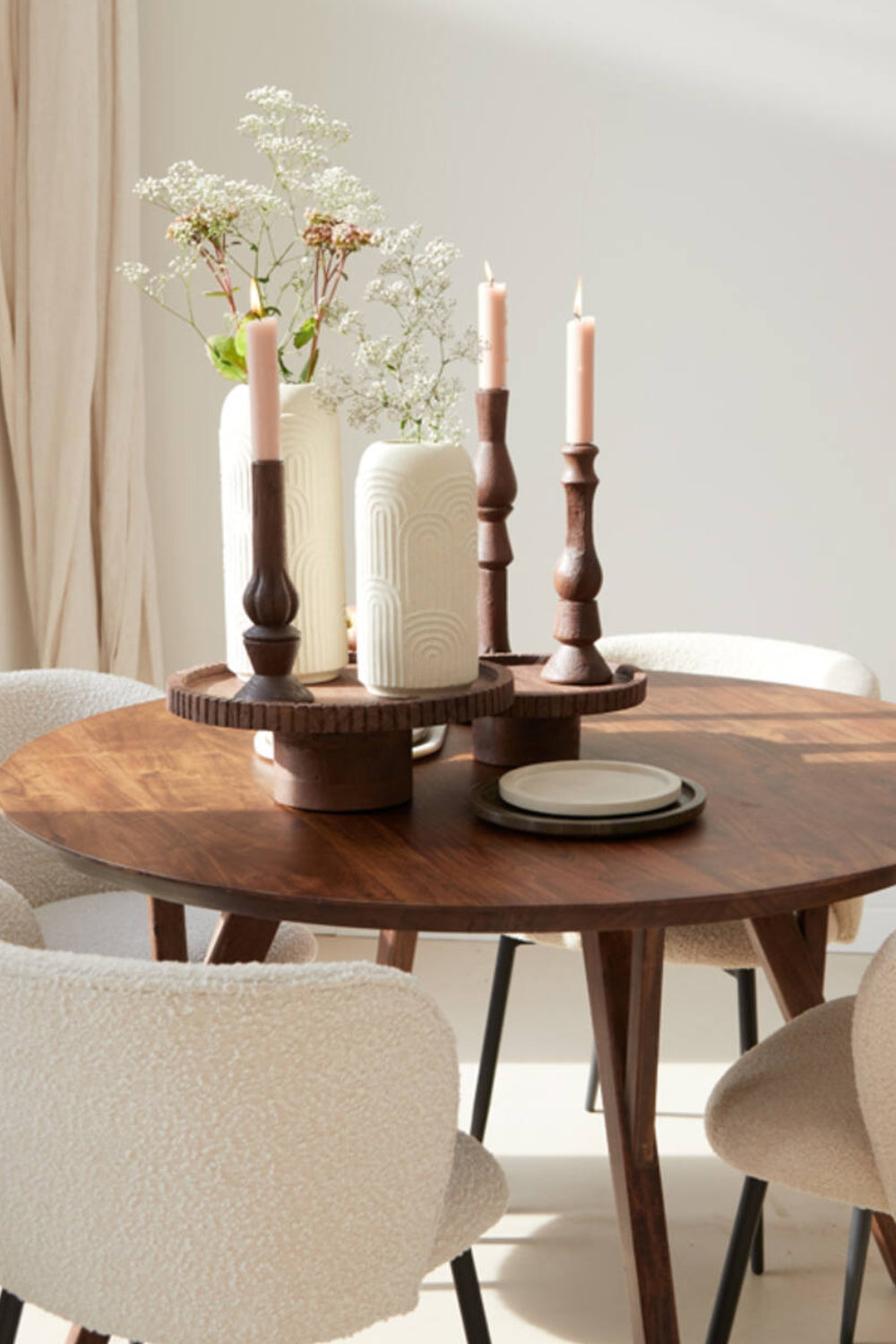 Vaas Diego 13x27,5cm Keramiek creme