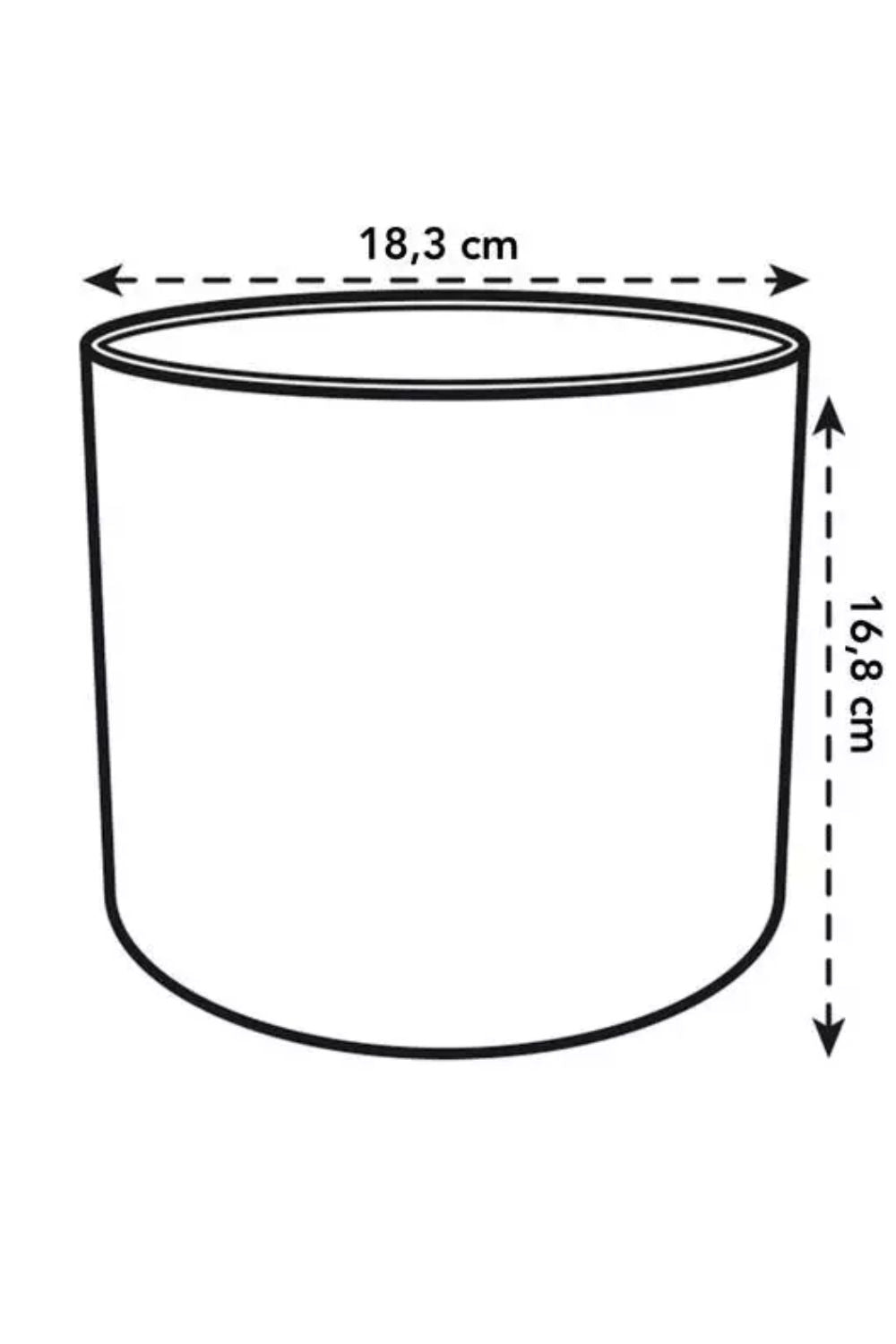 Bloempot Elho B.for soft round 18cm silky white