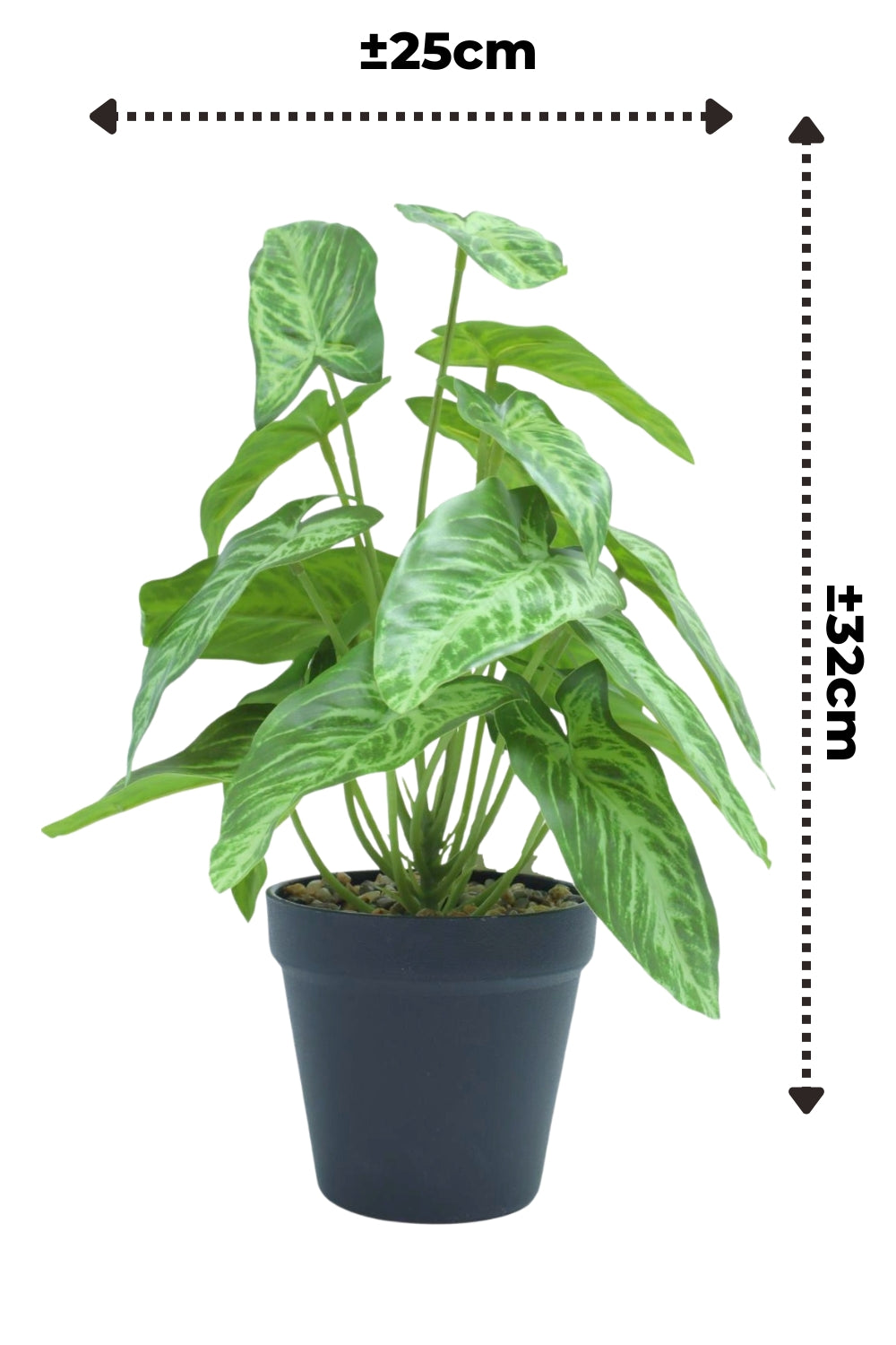 Philodendron kunstplant 32cm - prettyplants