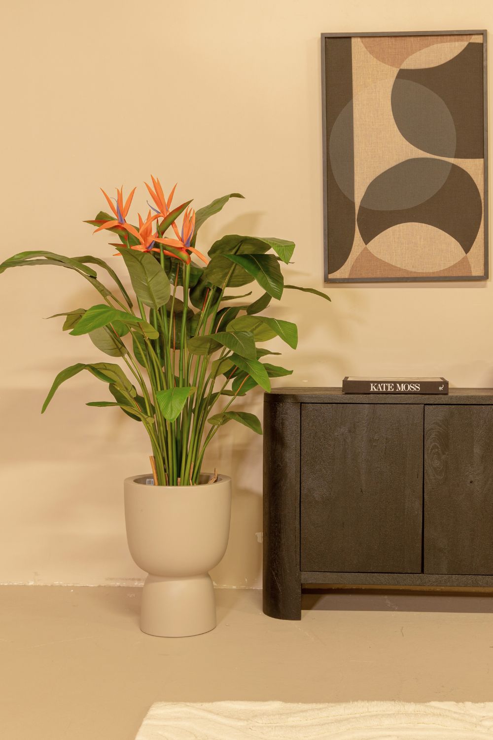 Strelitzia Kunstplant 120cm met bloem