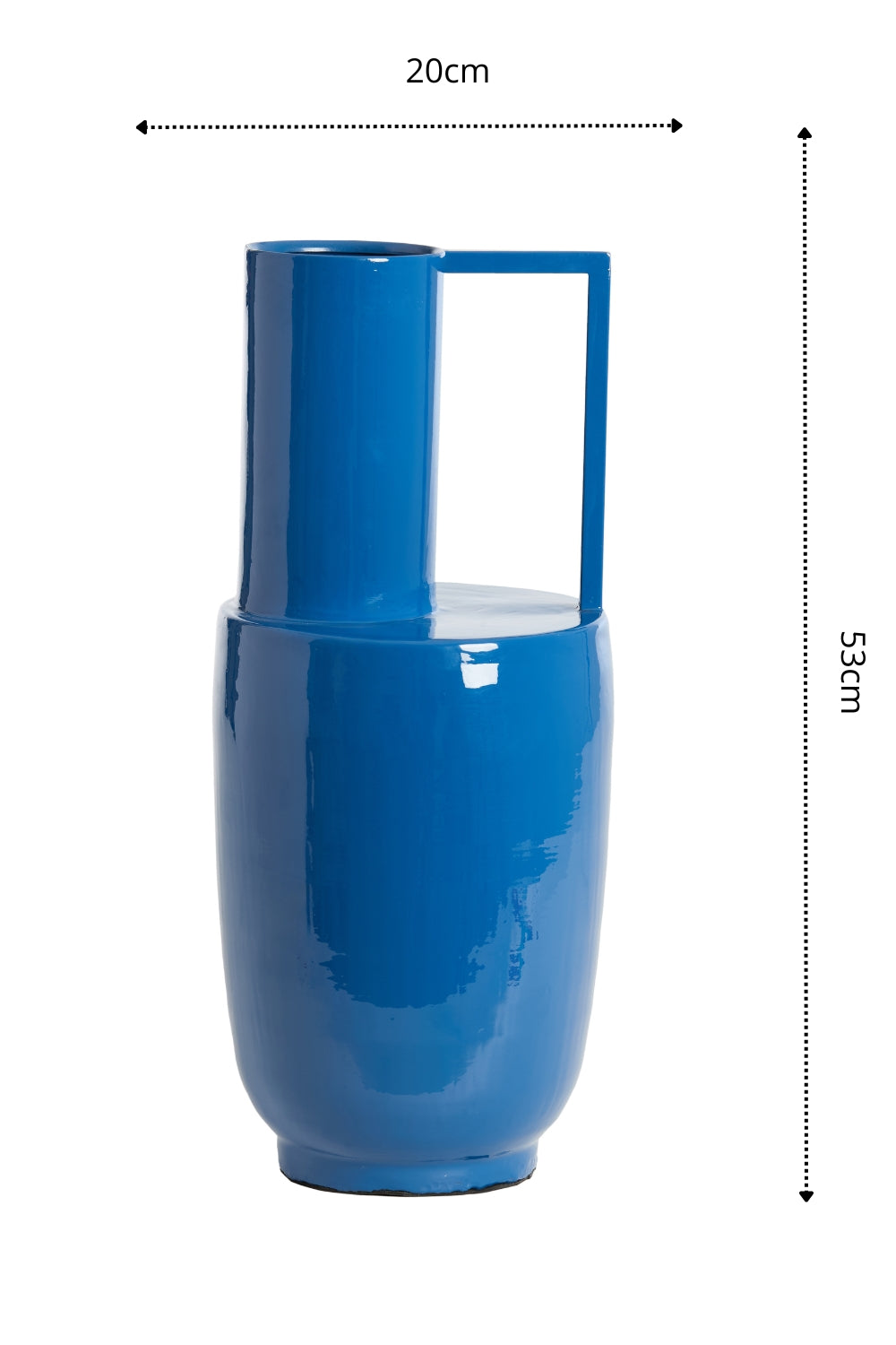 Vaas Certalo 53x20cm Blauw