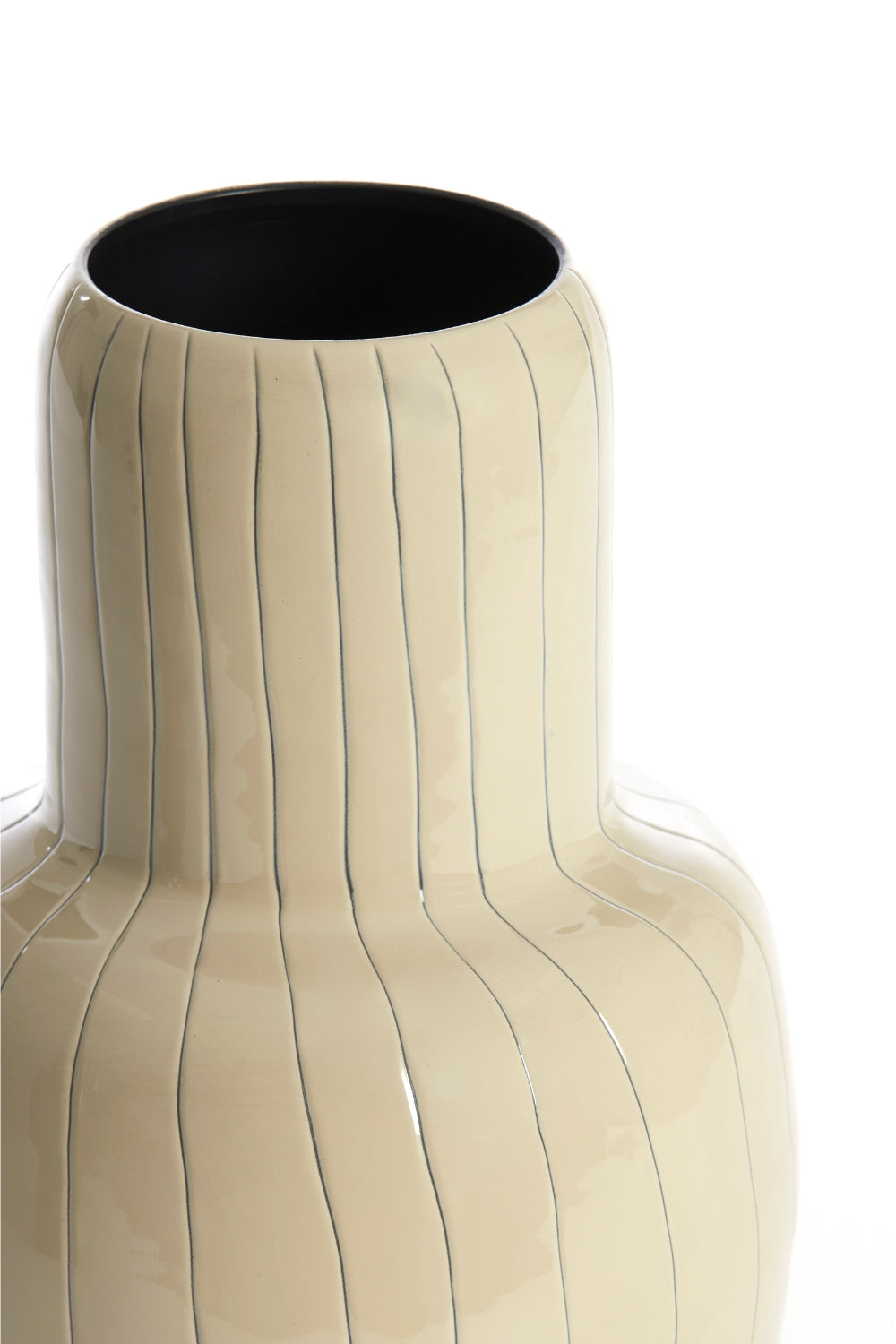 Vaas Kamadu 34x20 Creme/donkerbruin