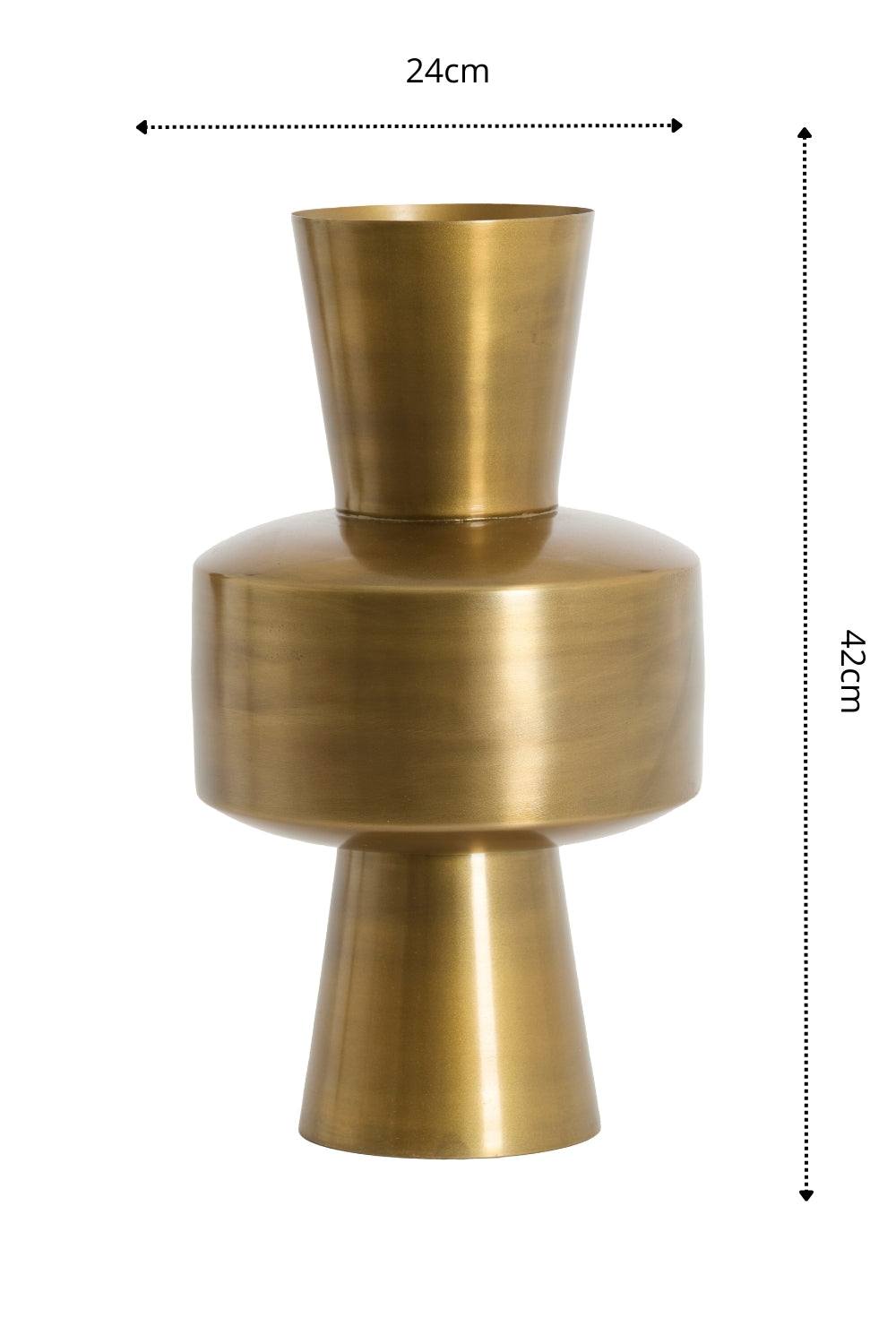 Vaas Novali 42x24cm Brons