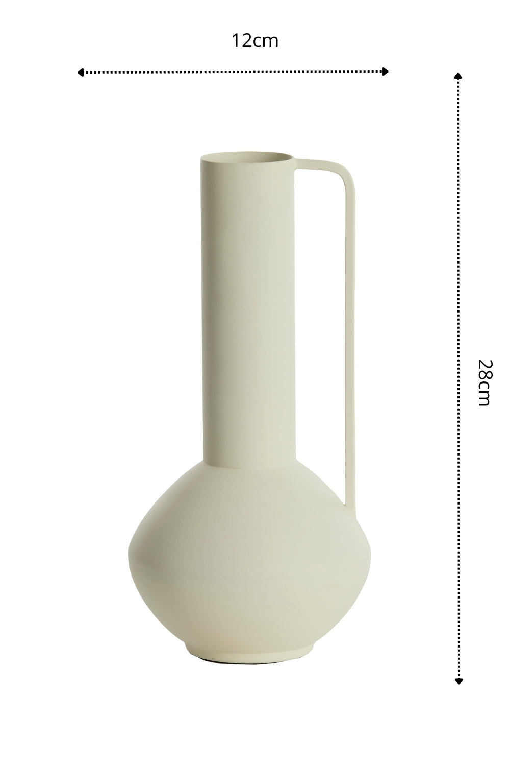 Vaas Panzano 28x12cm Creme