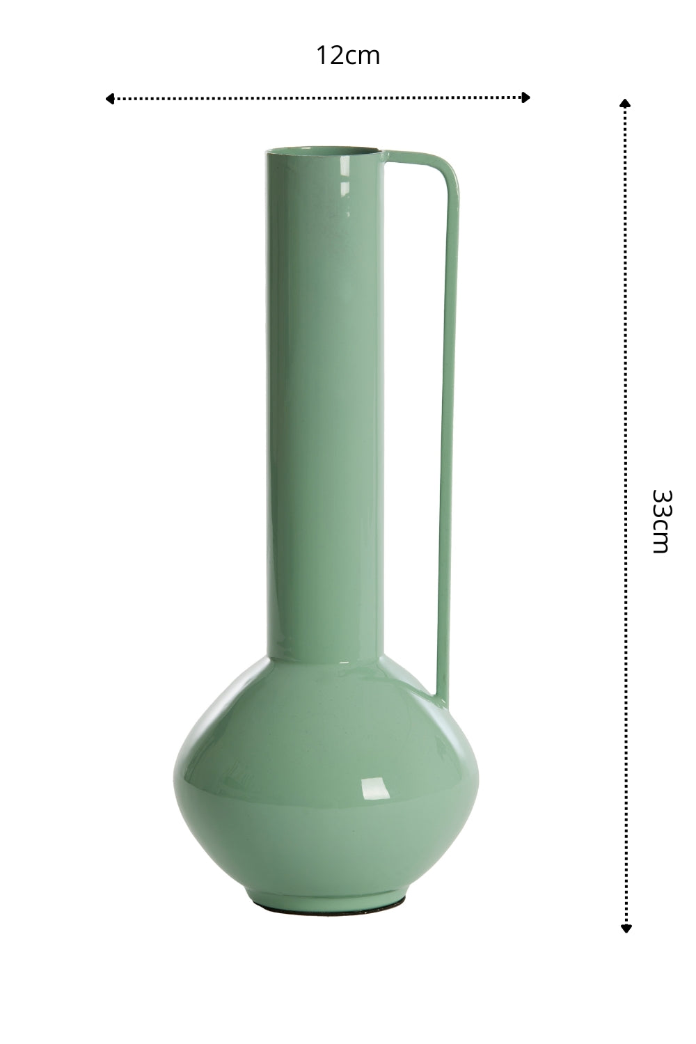 Vaas Panzano 33x12cm Mintgroen