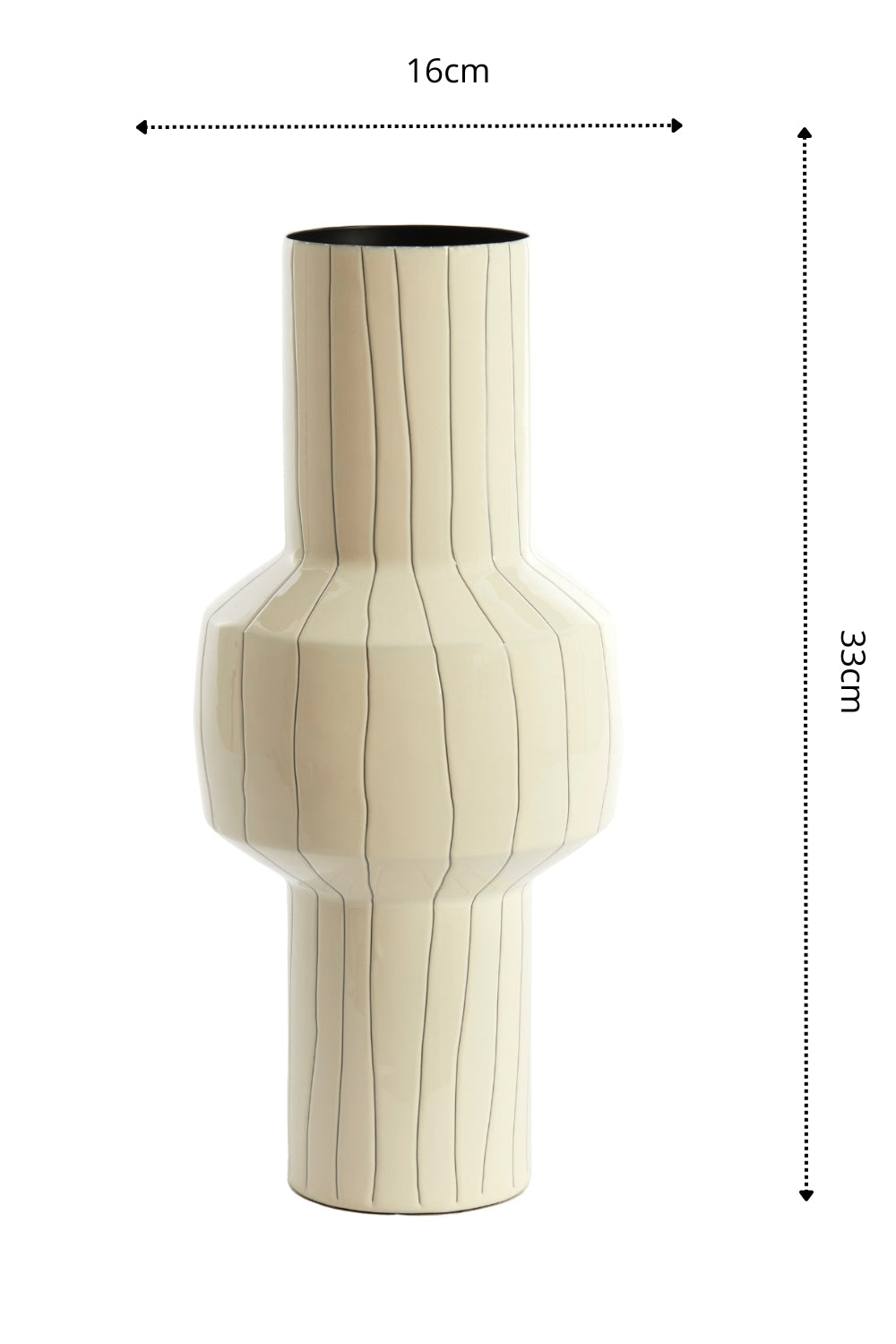 Vaas Senuma 33x16cm Wit
