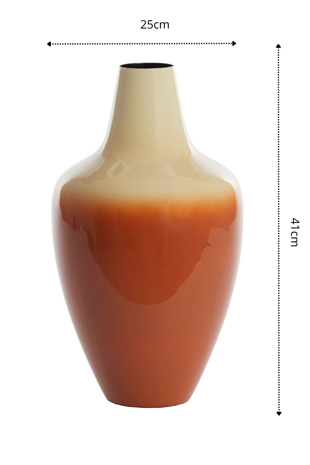 Vaas Velho 41x25cm Oranje