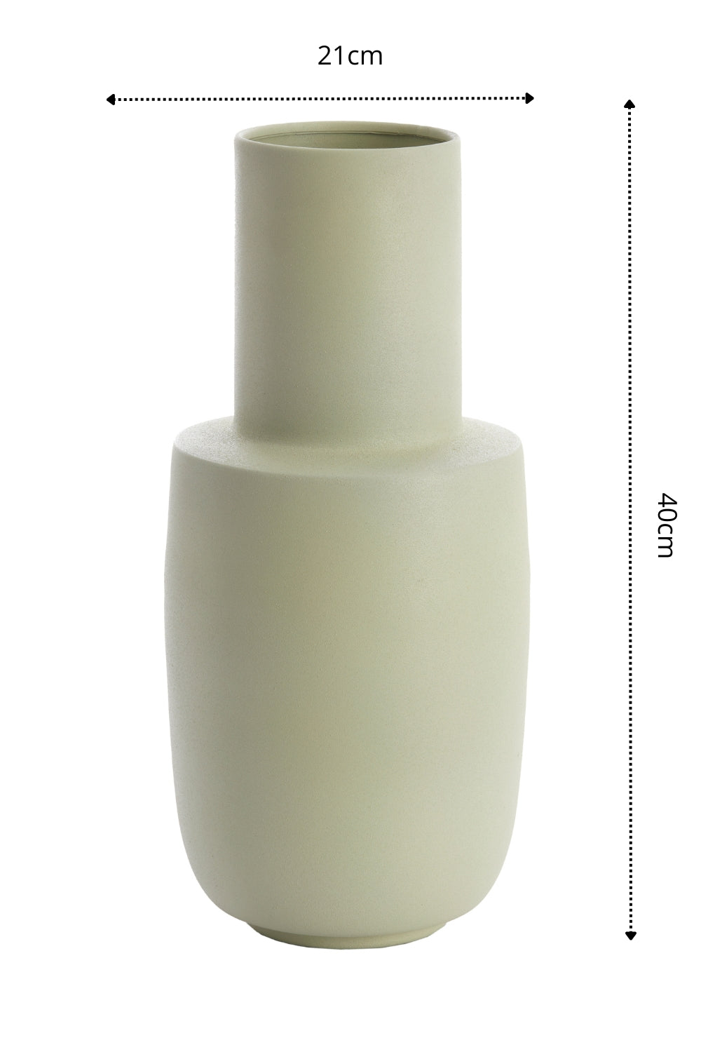 Vaas Datuh 40x21cm Lichtgroen