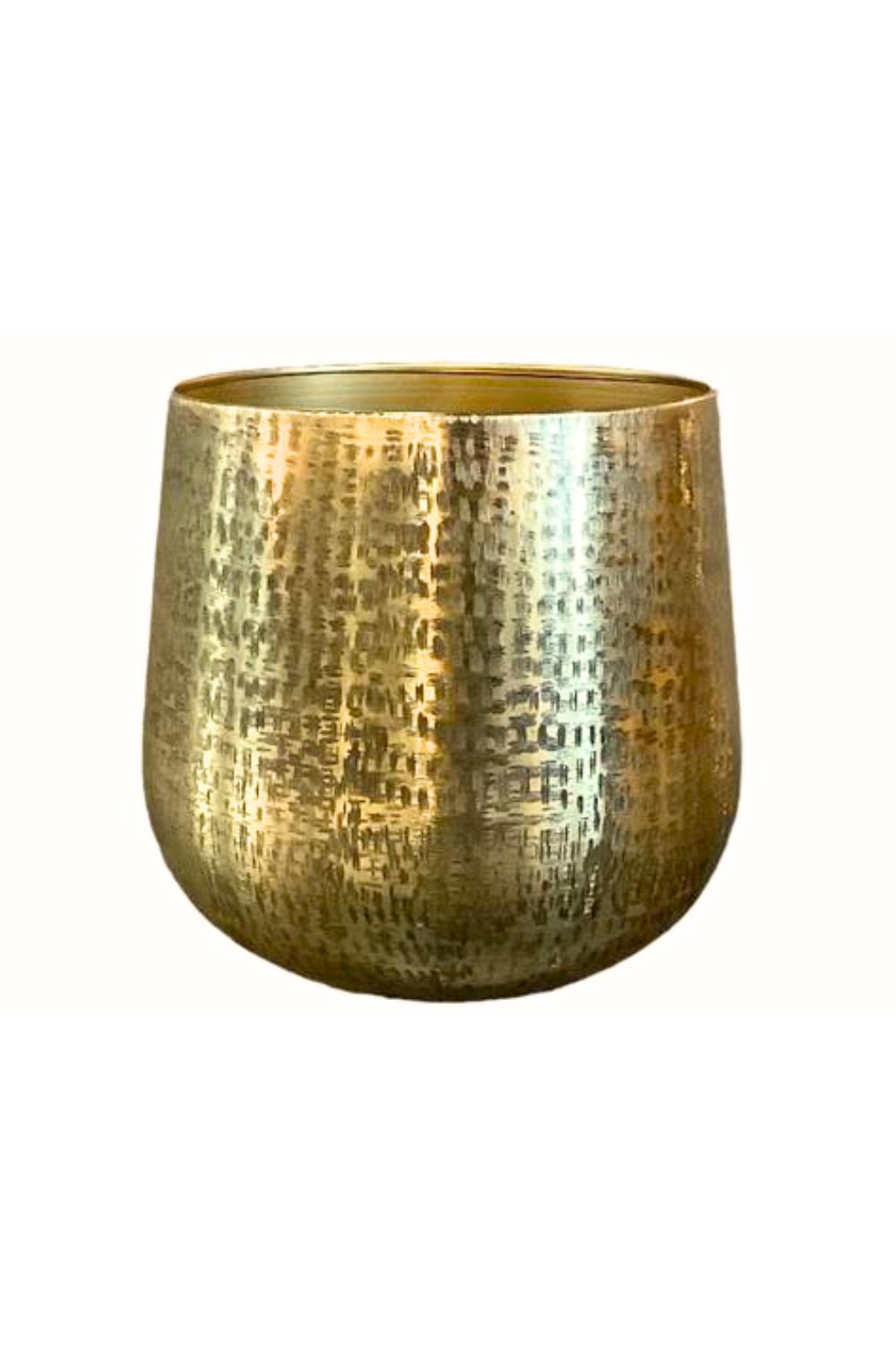 bloempot Goud 24x22 metaal