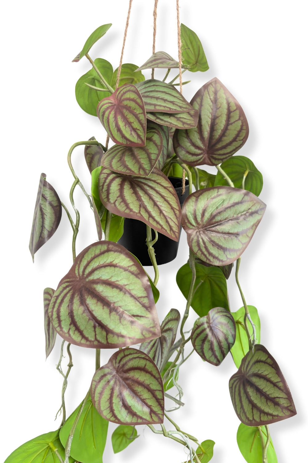 shot op de bladeren Pothos Kunst Hangplant 70 cm