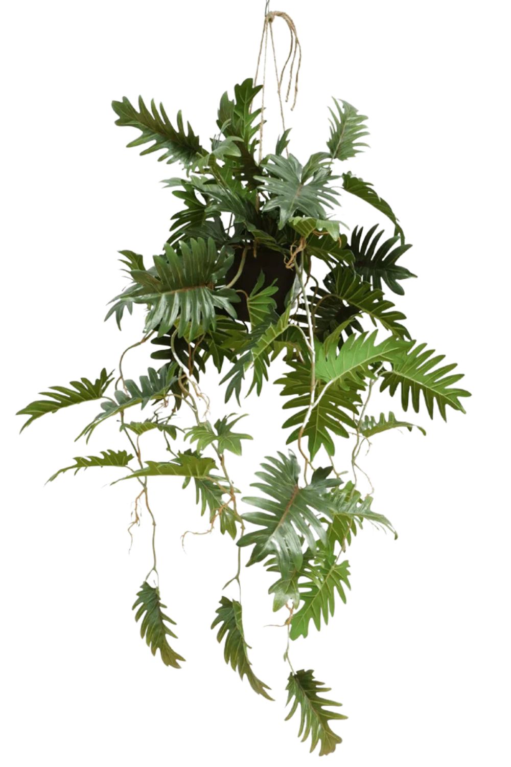 Philodendron kunst hangplant