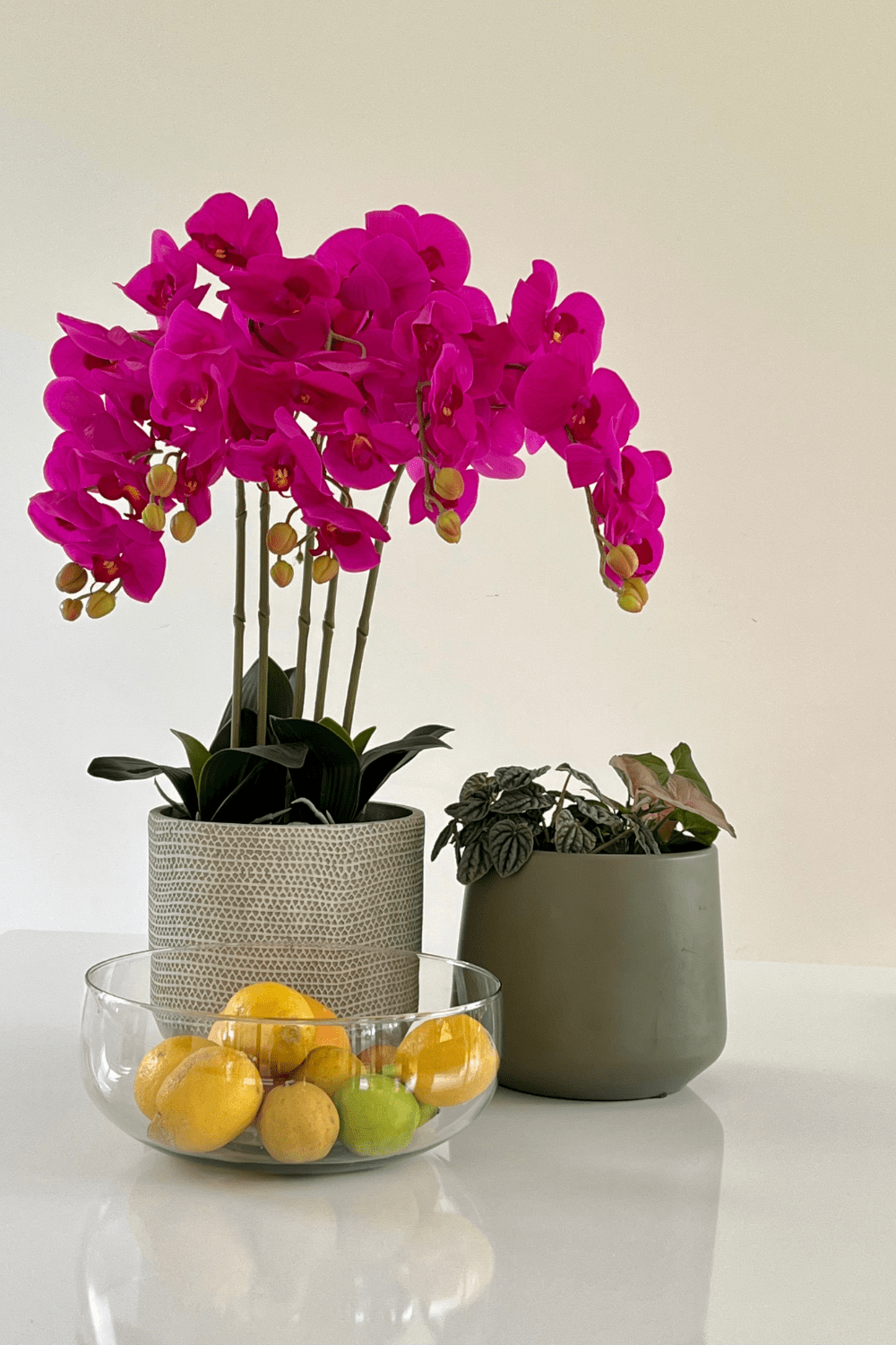 sfeerbeeld Kunst Orchidee Roze 70cm