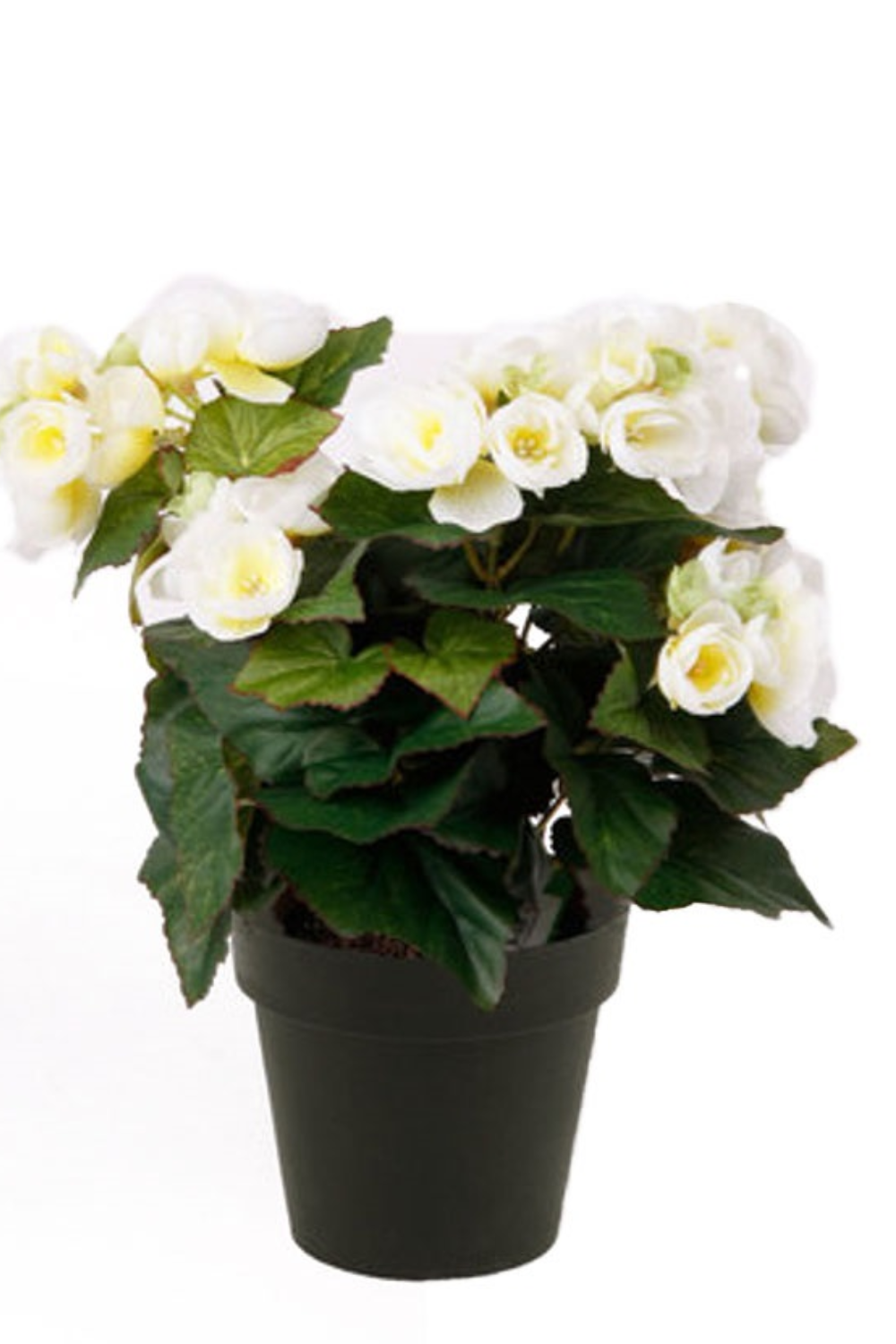 Begonia kunstplant wit 30cm