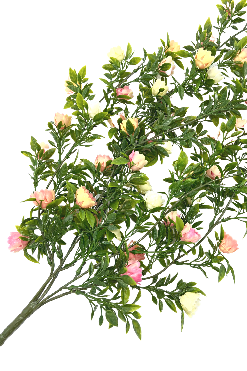 Rozen Kunst Hangplant Crème/Roze 75cm