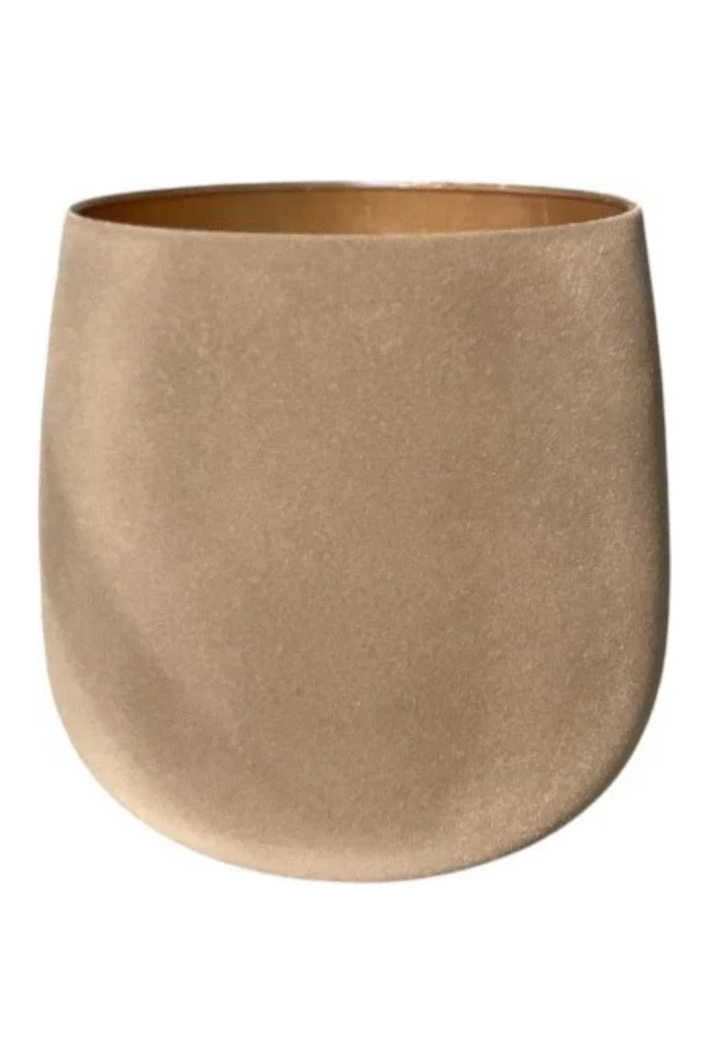 Bloempot Velvet Taupe 40x40cm