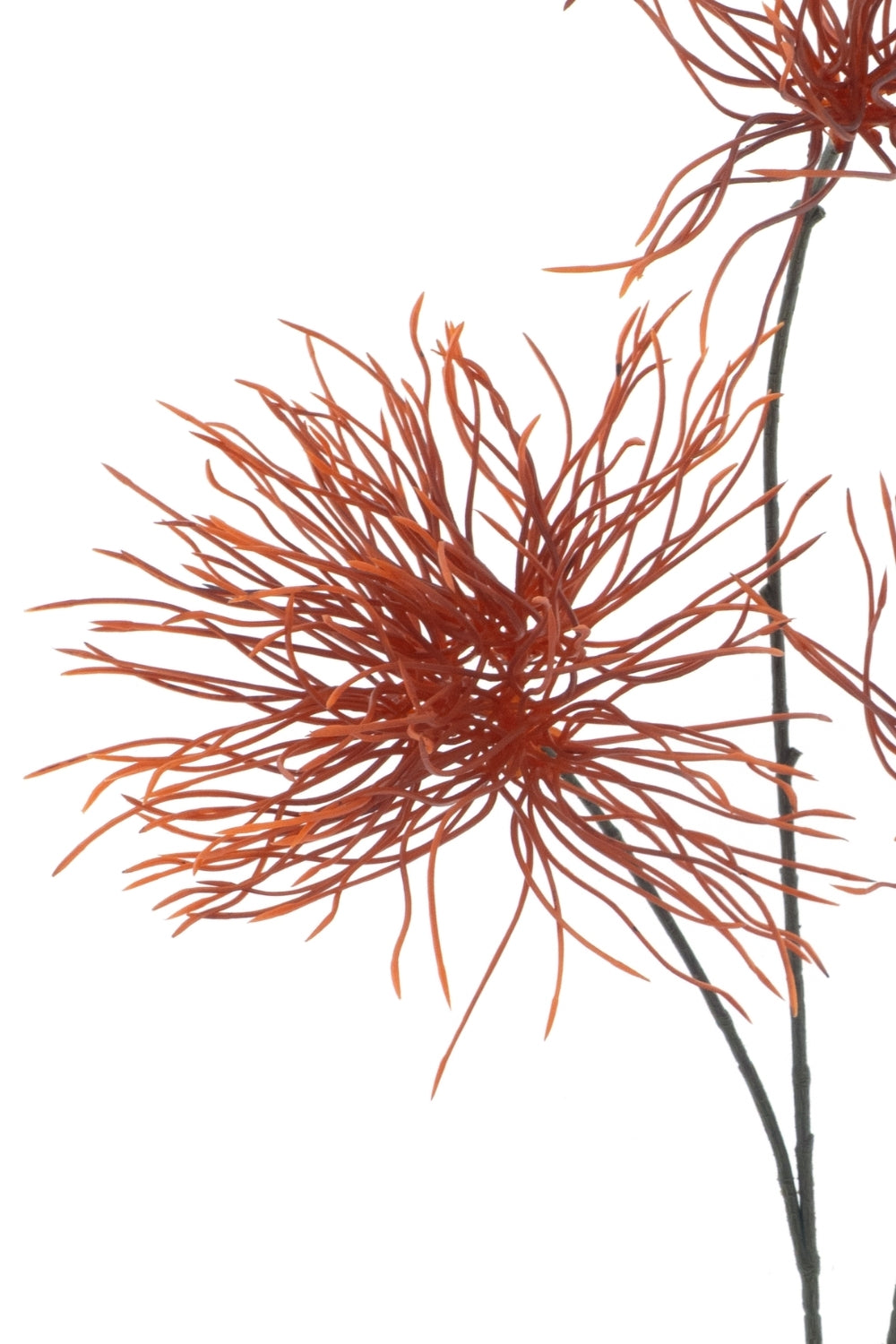 Wilde bloem kunsttak oranje 94 cm