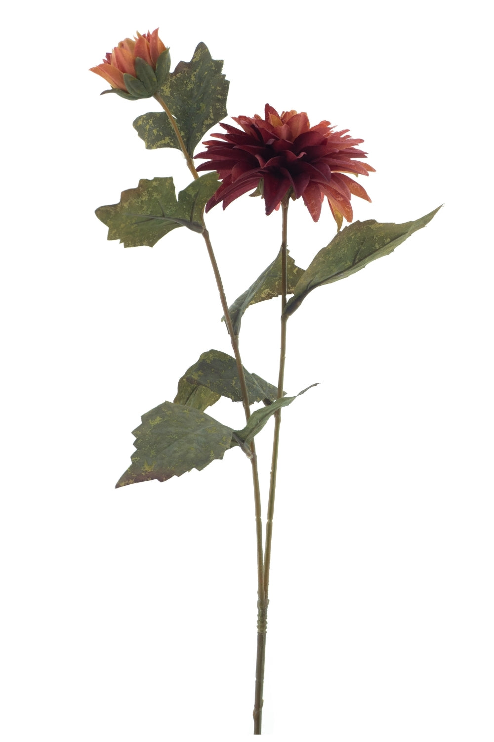 Dahlia kunstbloem Perzik 66cm