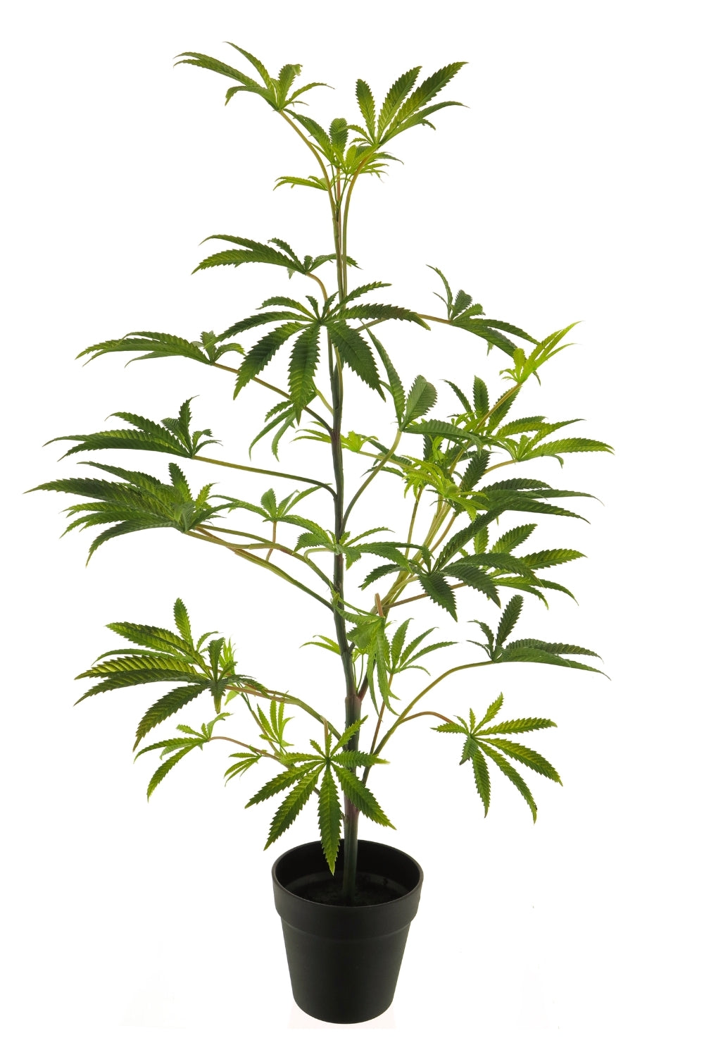 Kunst Wietplant 90cm