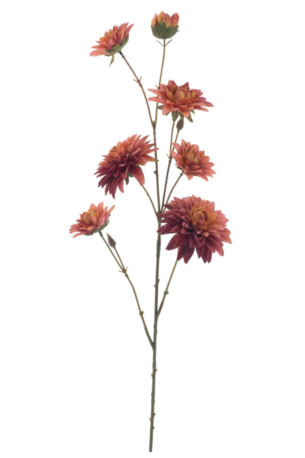 Dahlia kunstbloem Perzik 96cm