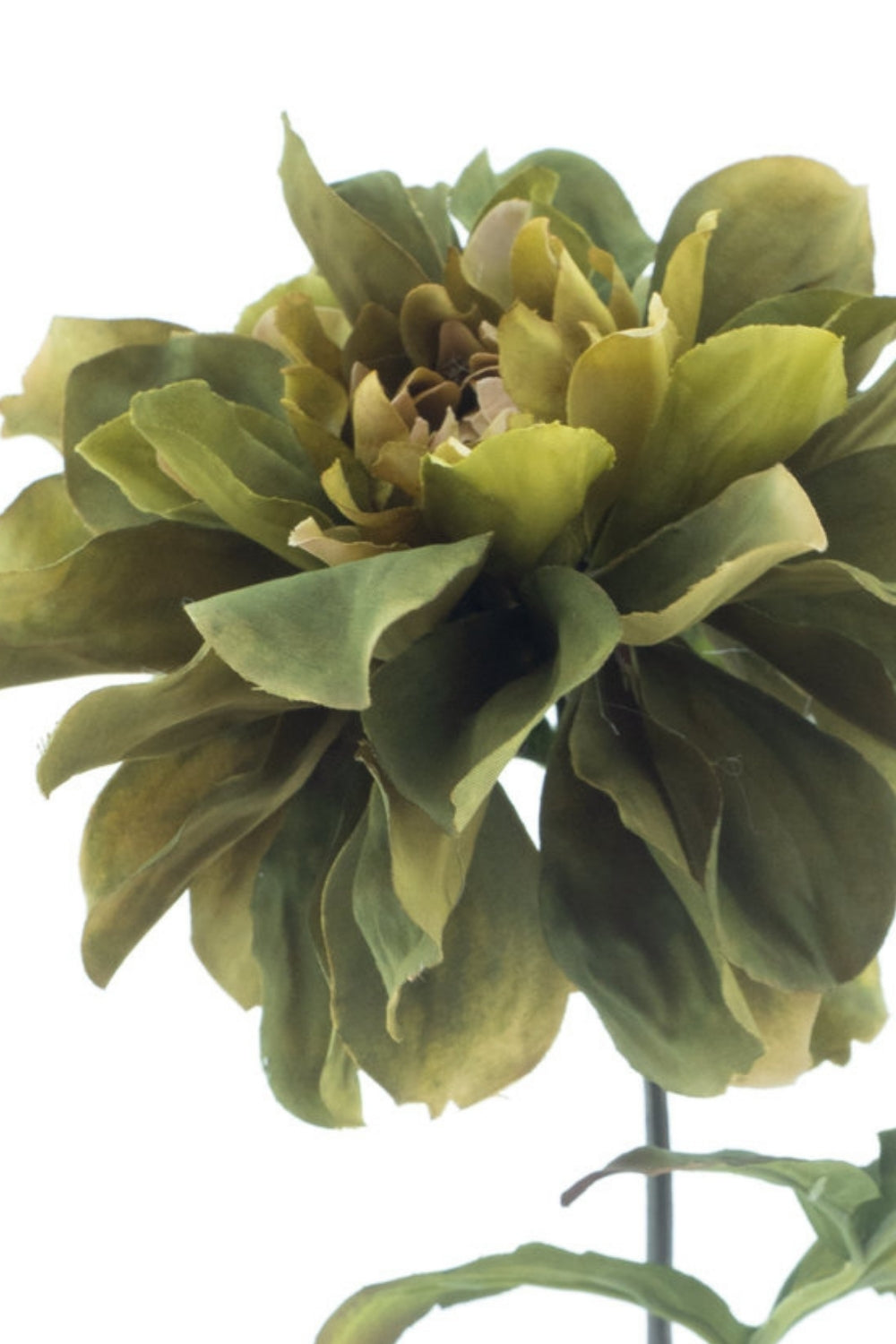 Dahlia kunstbloem Groen 54cm